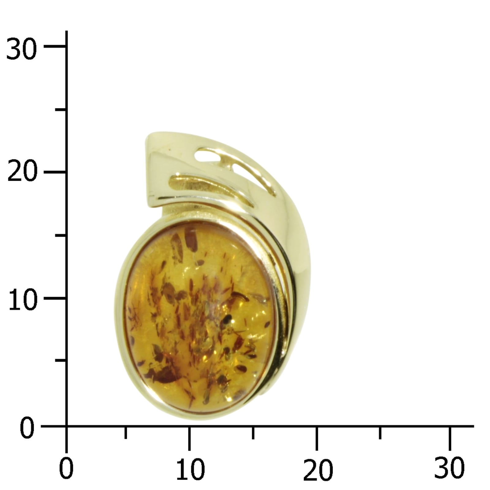 OSTSEE-SCHMUCK Kettenanhänger »- Gleiter-Resi - Gold 333/000 - Bernstein«