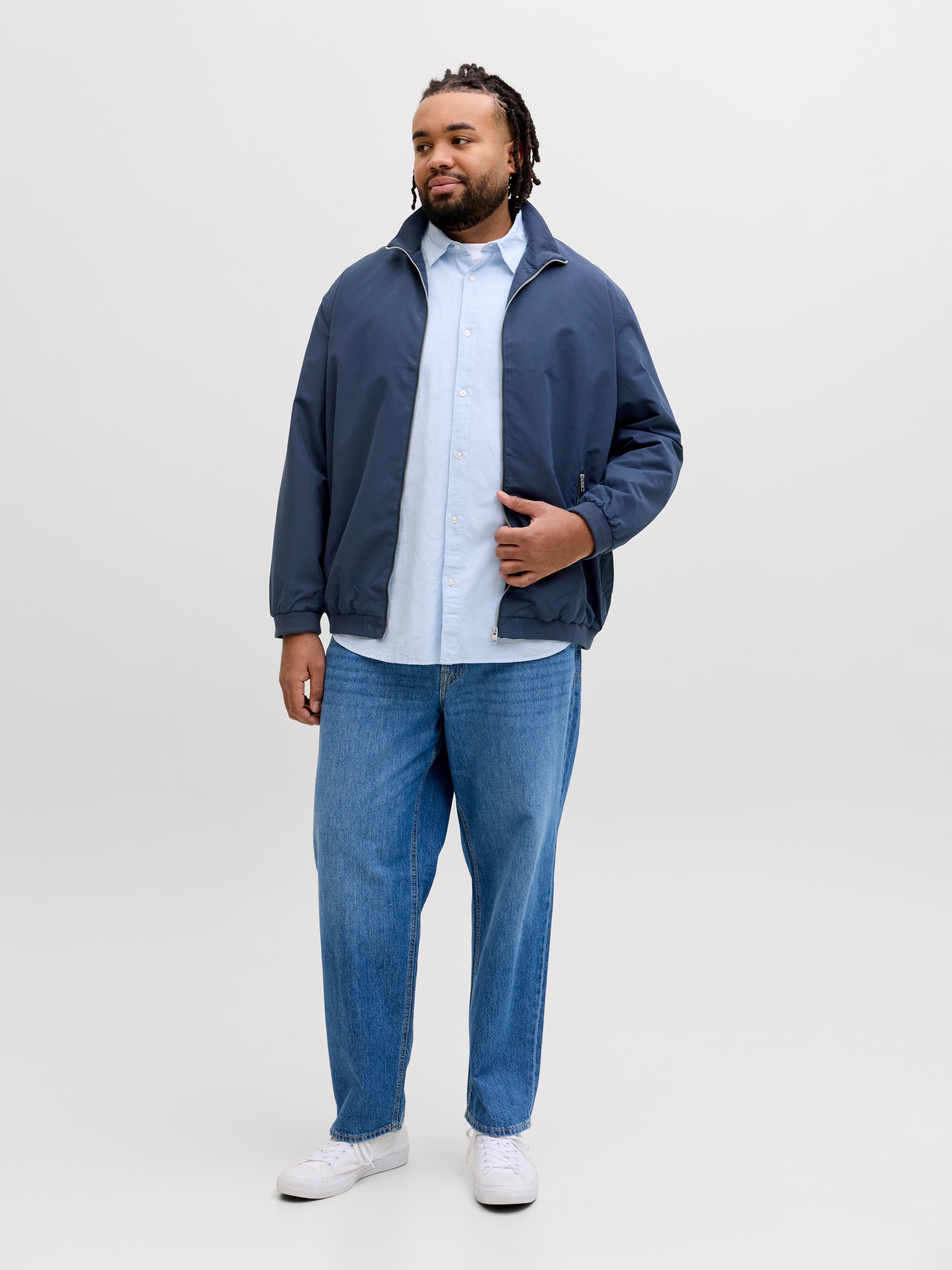 Jack & Jones PlusSize Blouson »JJERUSH HARRINGTON BOMBER NOOS PLS« Kunstfaser, regular fit
