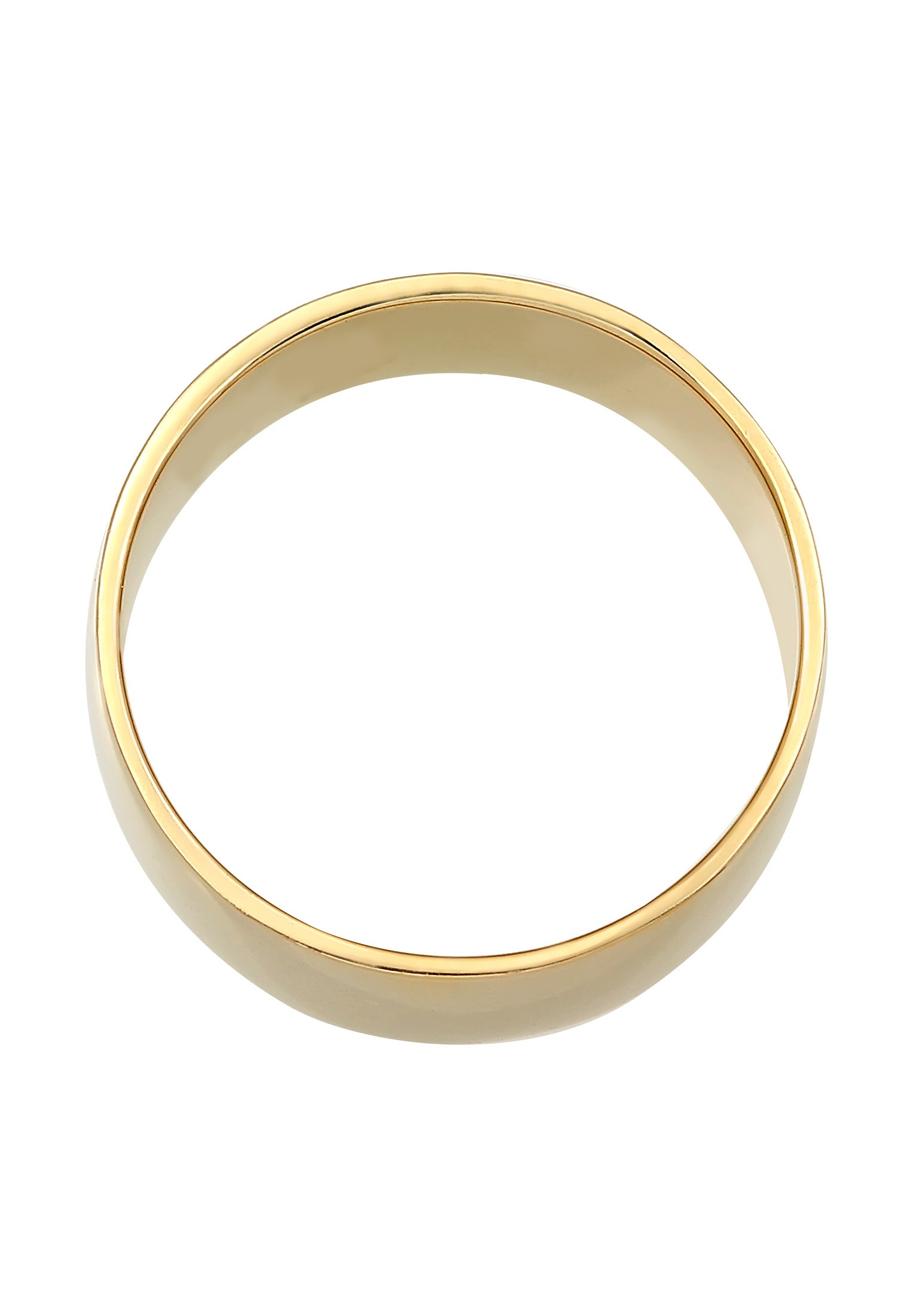 Elli Premium Silberring »Ring Ring Bandring Modern 375 Gelbgold«