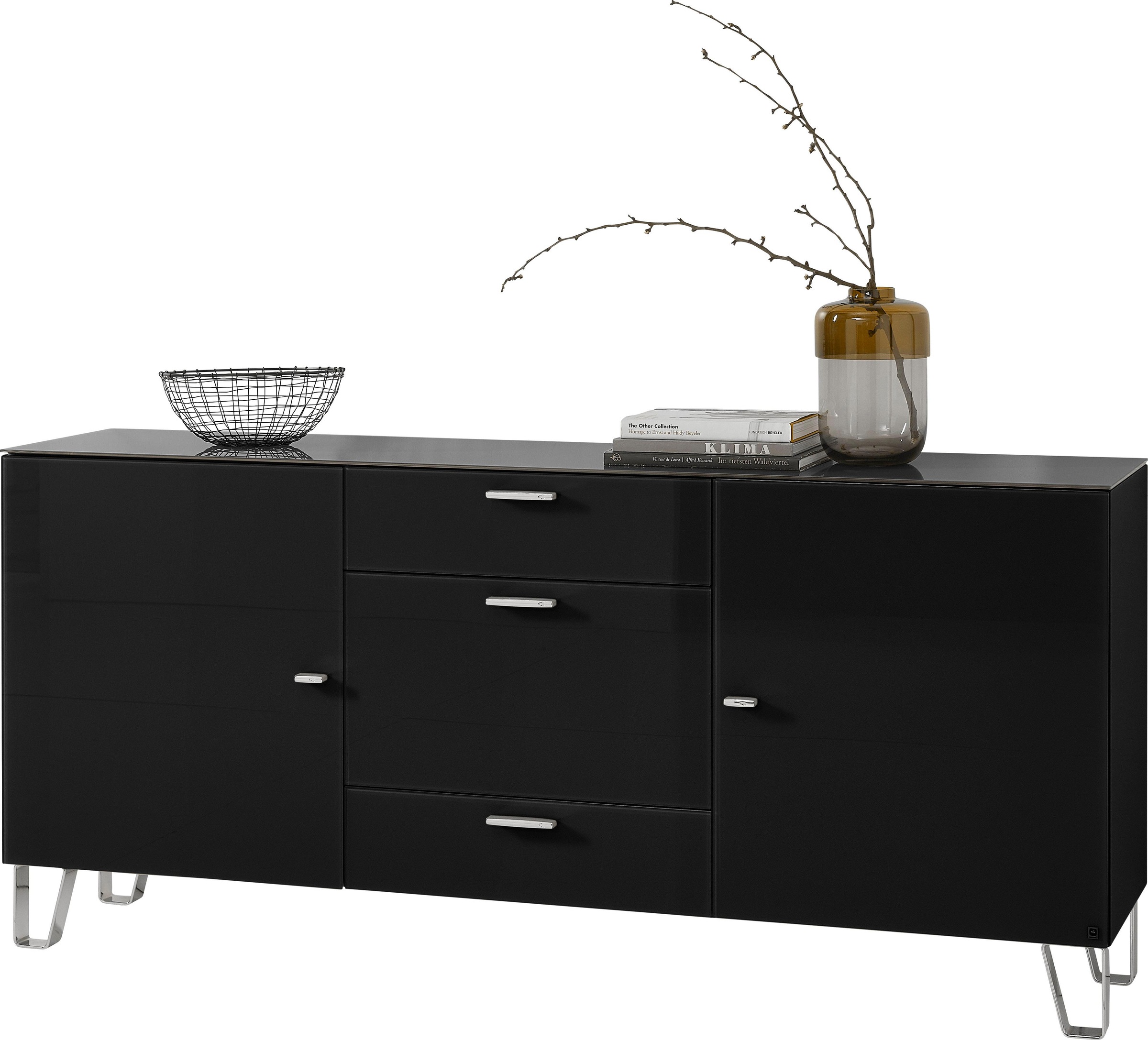 LEONARDO Sideboard »CUBE«, auf Designfüßen, mit 2 Türen und 3 Schubladen, Breite 189 cm