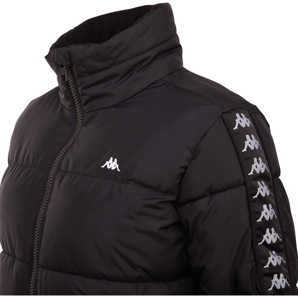 Kappa Steppjacke, ohne Kapuze, - mit hochwertigem Jacquard Logoband an den Ärmeln