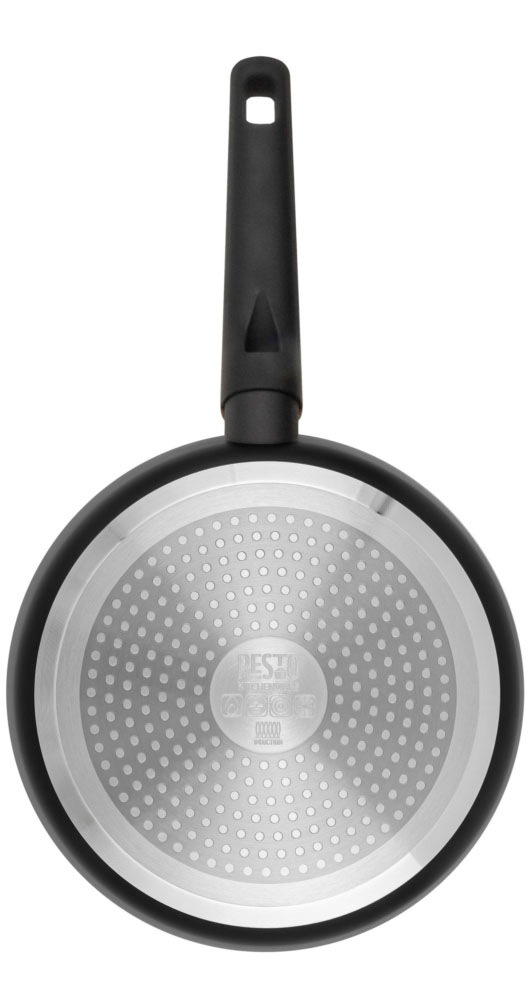 RESTO Kitchenware Bratpfanne »Mon, Universalpfanne antihaftbeschichtet und spülmaschinenfest«, Aluminium, (1 tlg.), mit verstärktem Boden und ergonomischem Griff in Holzoptik