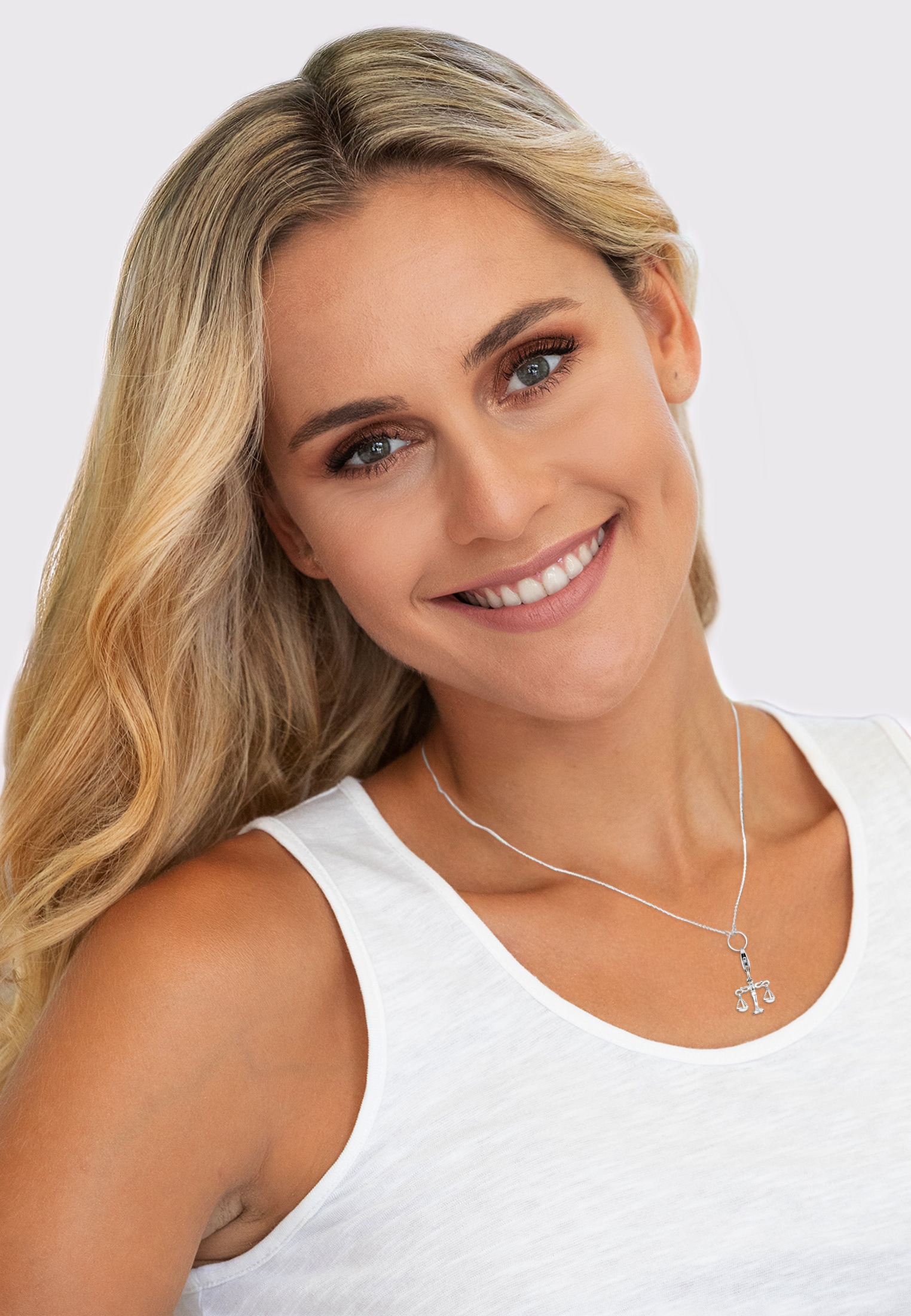 Nenalina Charm-Einhänger »Charm Anhänger Sternzeichen Waage Tier 925 Silber«