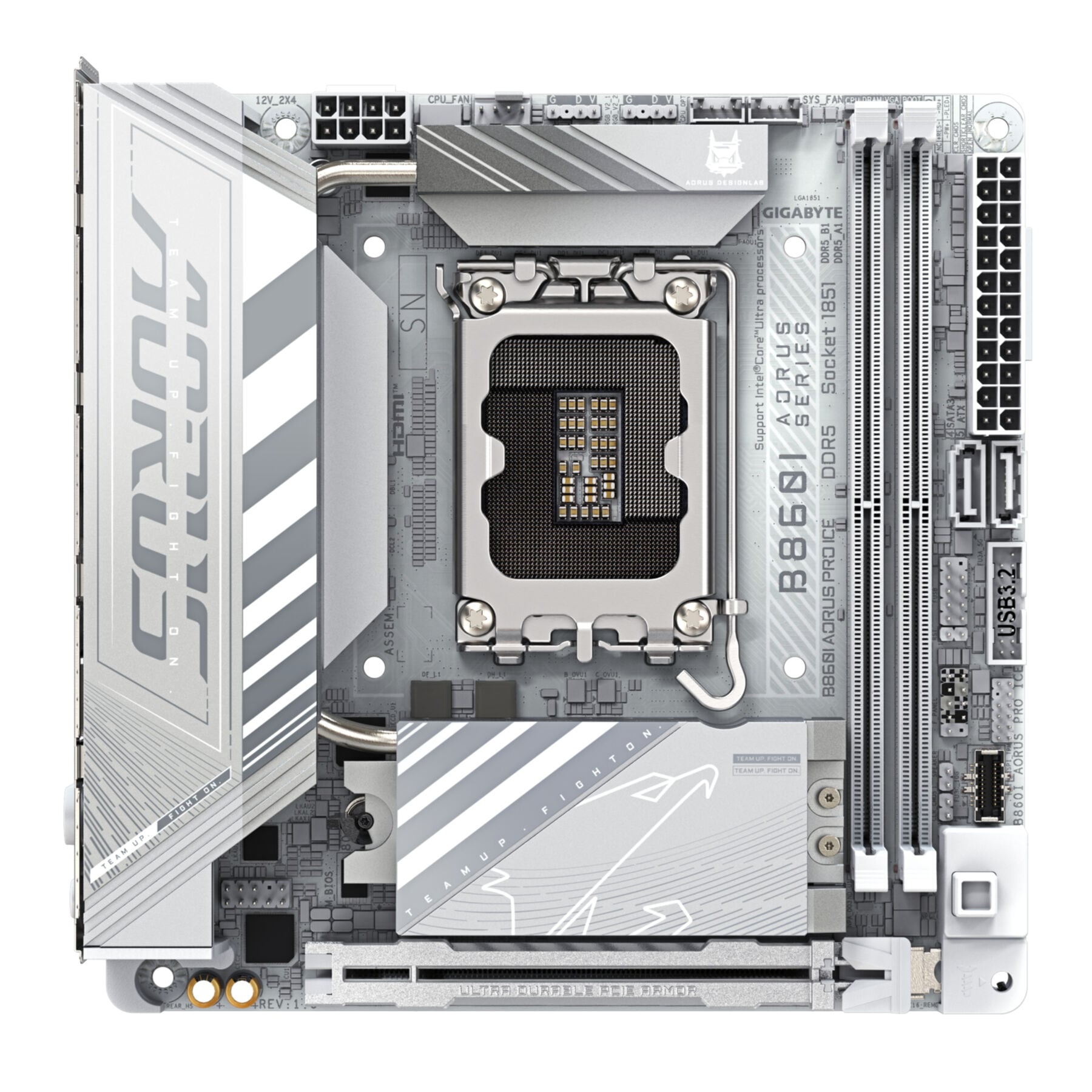 Gigabyte Mainboard »B860I AORUS PRO ICE Mainboard - Intel Core Ultra CPUs, 8+1+2+1 Phasen«
