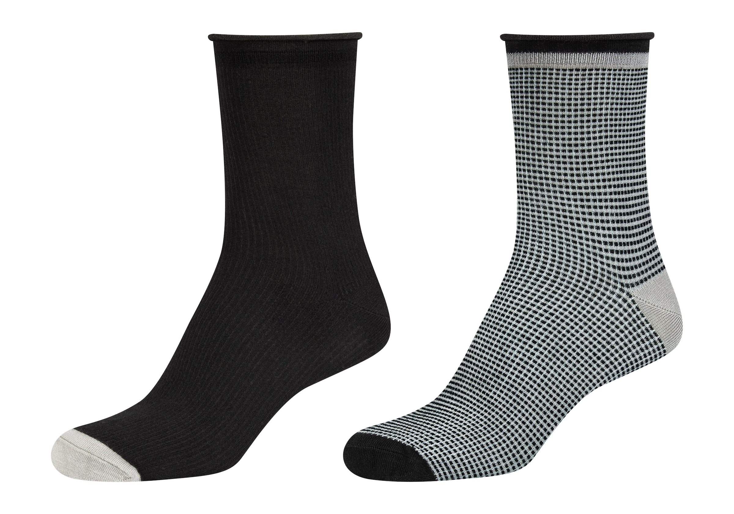 Camano Langsocken »mit verstärkter Ferse«, (4er Pack), mit hautfreundlichem Gewebe