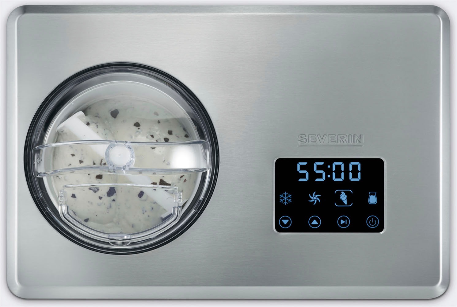 Severin Eismaschine »EZ 7405« 2 l 180 W 2l Kapazität, Aktivkühlung durch Kompressor, schnelle Zubereitung