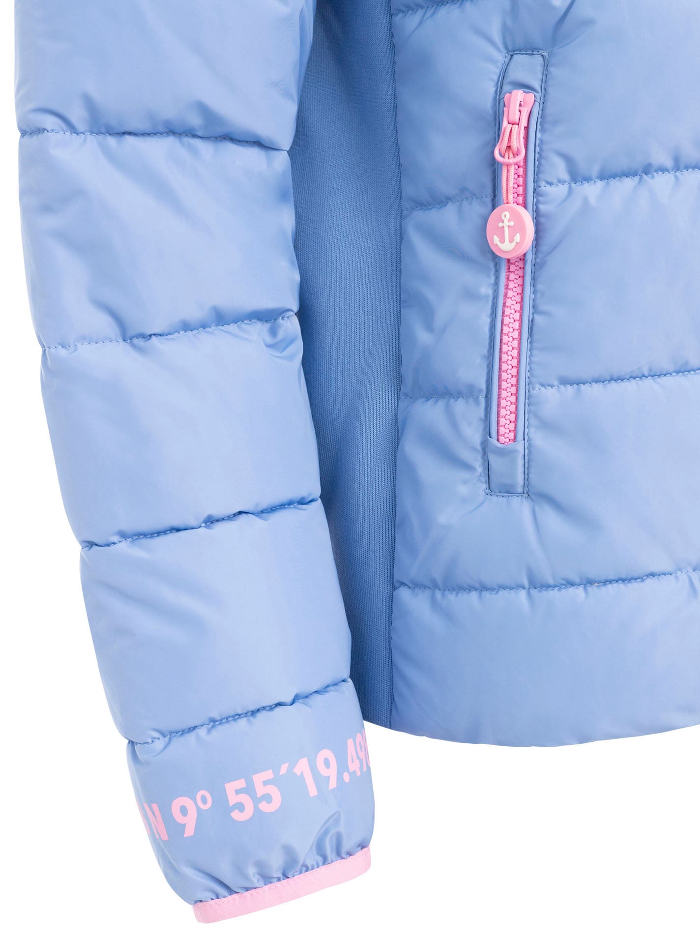 Zwillingsherz Steppjacke »"Moin Moin"«, mit Kapuze, Kapuze, wärmend, Kontrastnähte