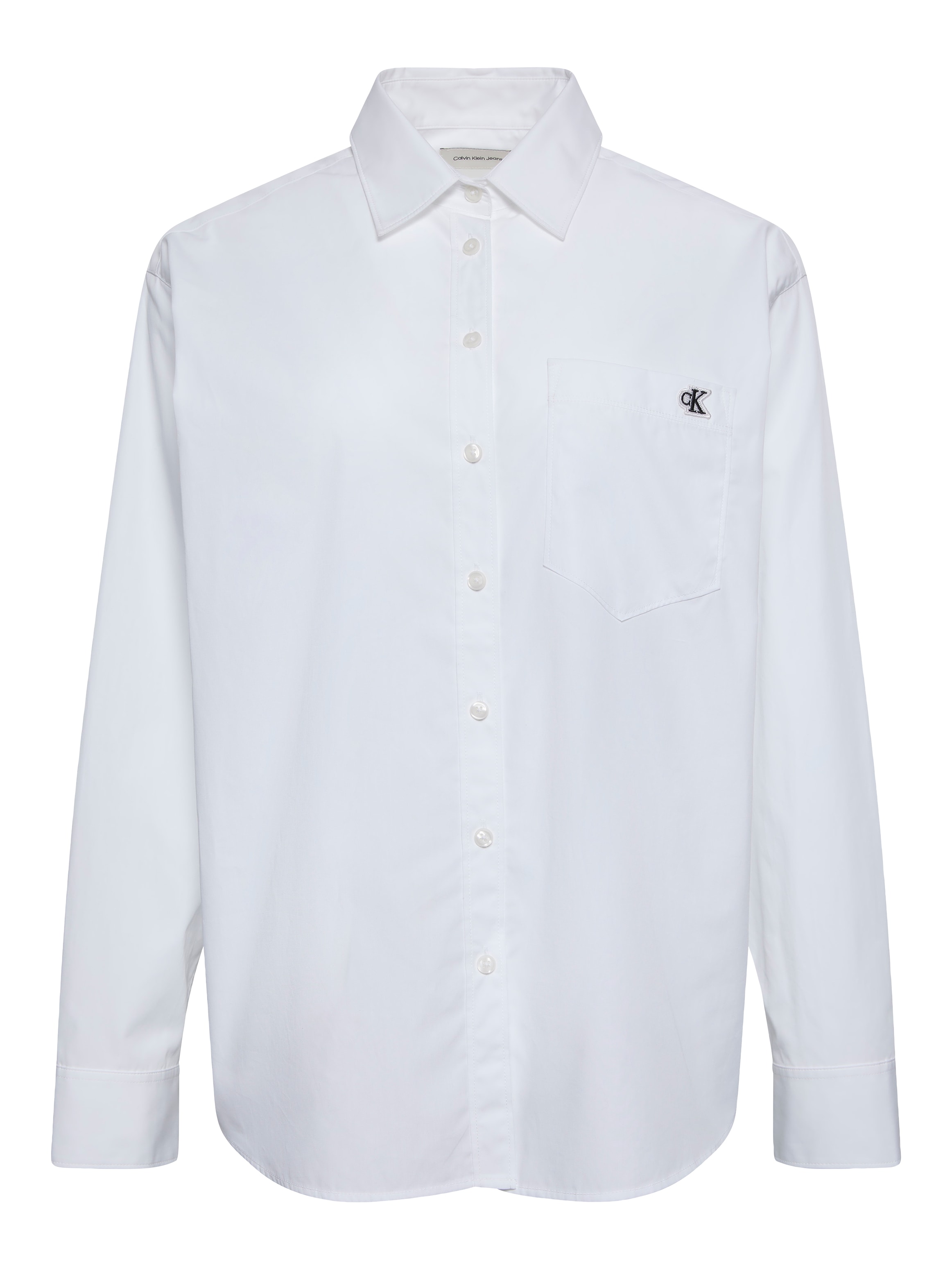Calvin Klein Jeans Hemdbluse »COTTON POPLIN RELAXED SHIRT« Regular fit mit Brusttasche