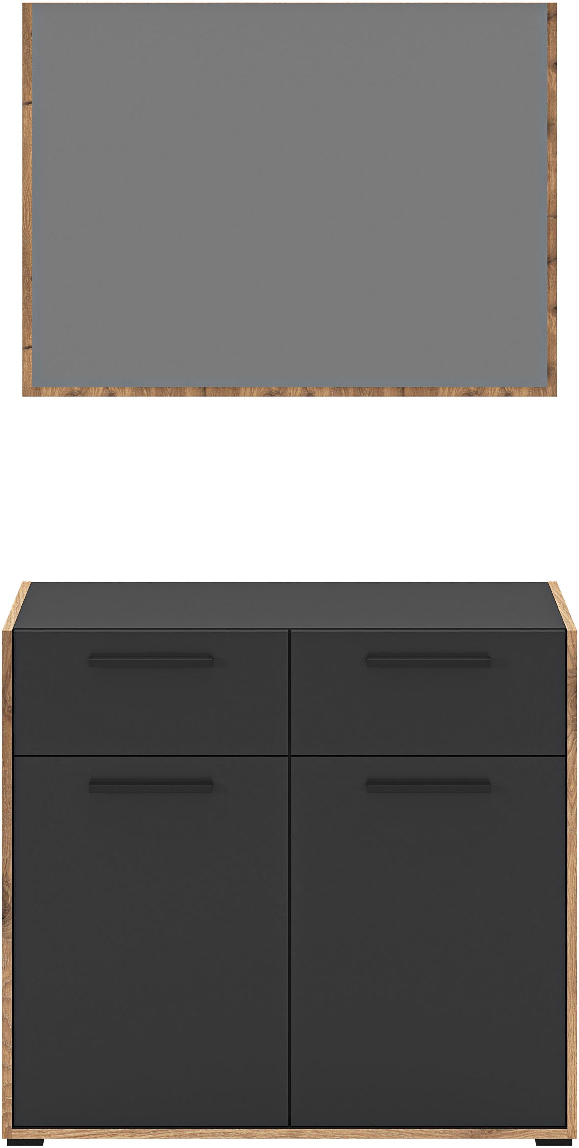 INOSIGN Garderoben-Set »MUSTA, 2-teilig, bestehend aus: Kommode & Garderobenspiegel«