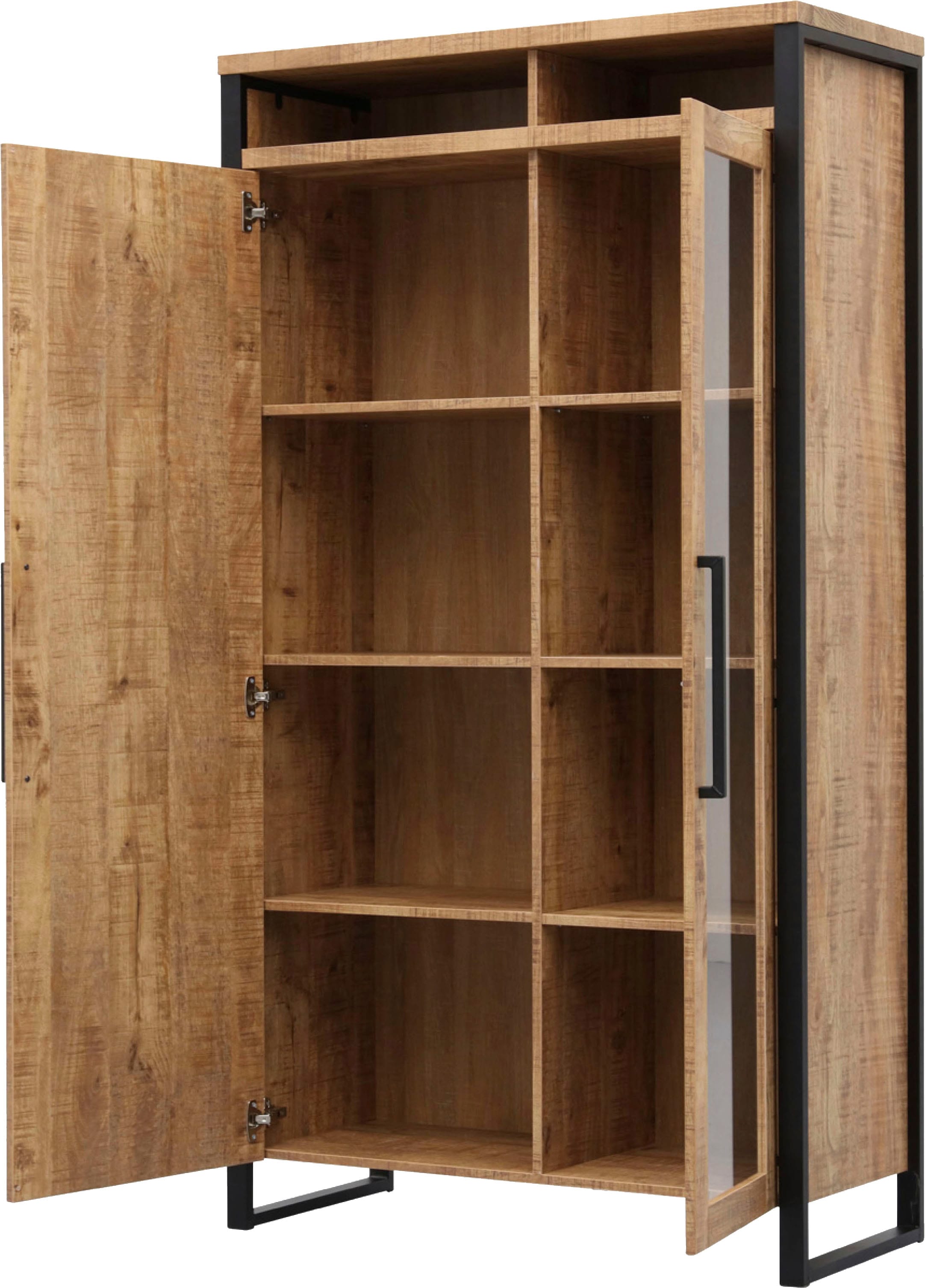 OMG Design Vitrine »Carriba Wohnzimmerschrank«, Höhe 190 cm, mit Soft-Close
