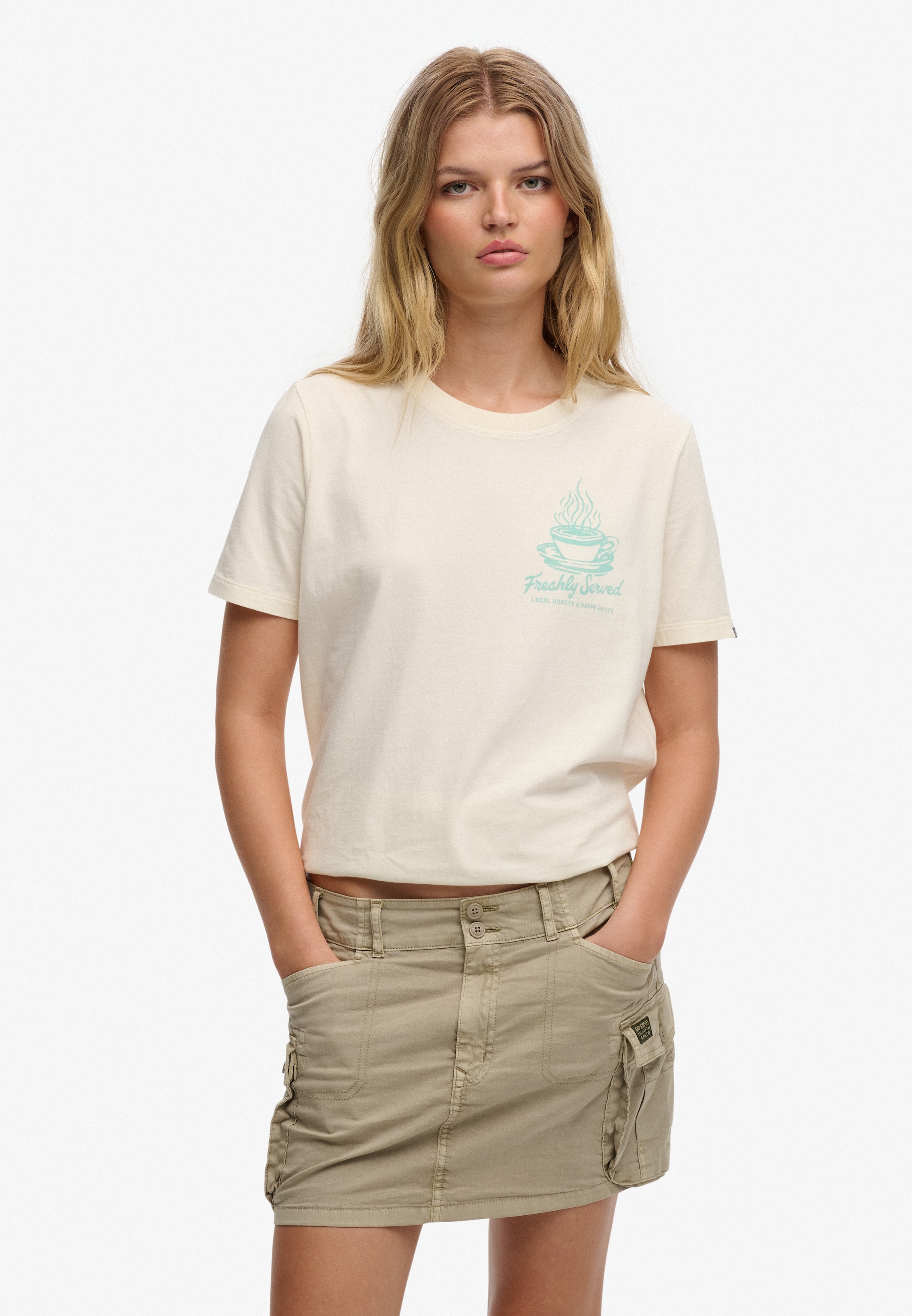 Superdry Print-Shirt »ROADSIDE TRADE RELAXED TEE«