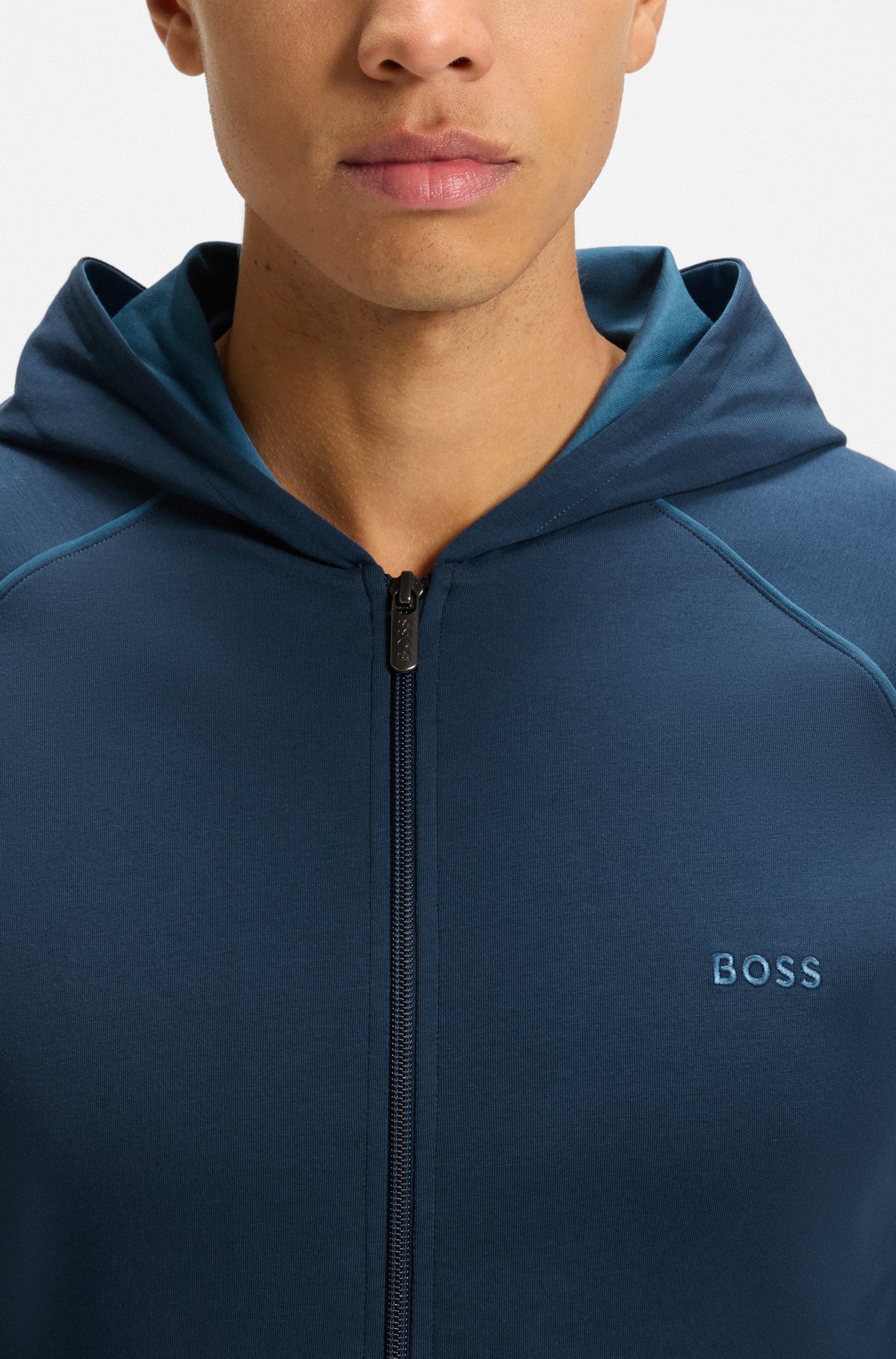 BOSS Kapuzensweatjacke »Mix&Match Jacket H«, mit Kängurutasche
