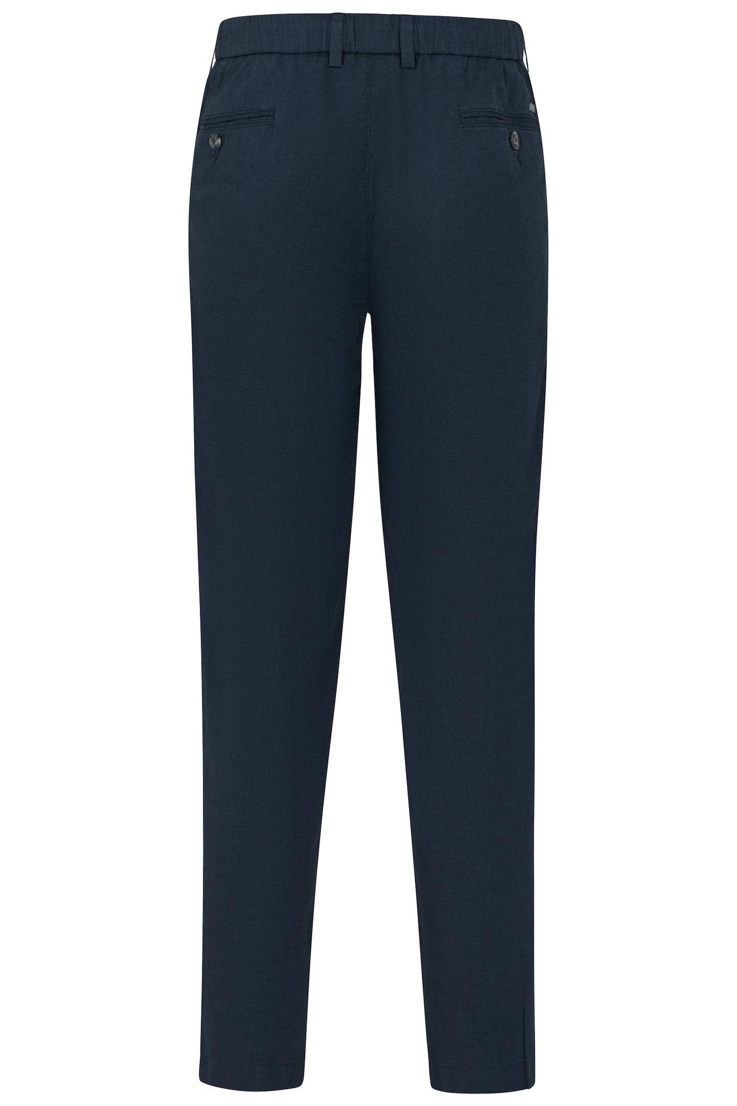 bugatti Bundfaltenhose, mit Baumwoll-Leinen-Mix