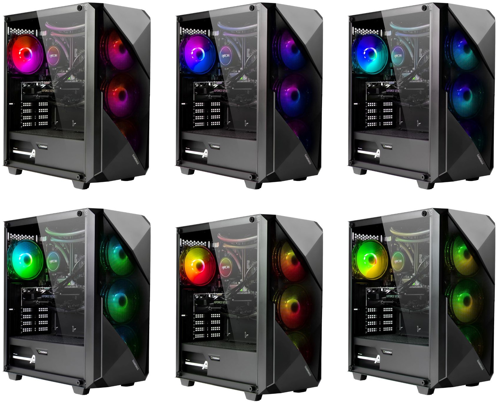 GAMEMAX Gaming-PC-Komplettsystem »GigaDeal Striker 2792 AMD Ryzen 5 7500F 16GB DDR5 1TB SSD RTX 5070« 32 ″ AMD Ryzen 5 GeForce RTX™ 5070 16 GB RAM 1.000 GB SSD Windows 11, DDR5 RAM + Gigabyte GS32QCA LED-Monitor Curved, 80 cm 32"