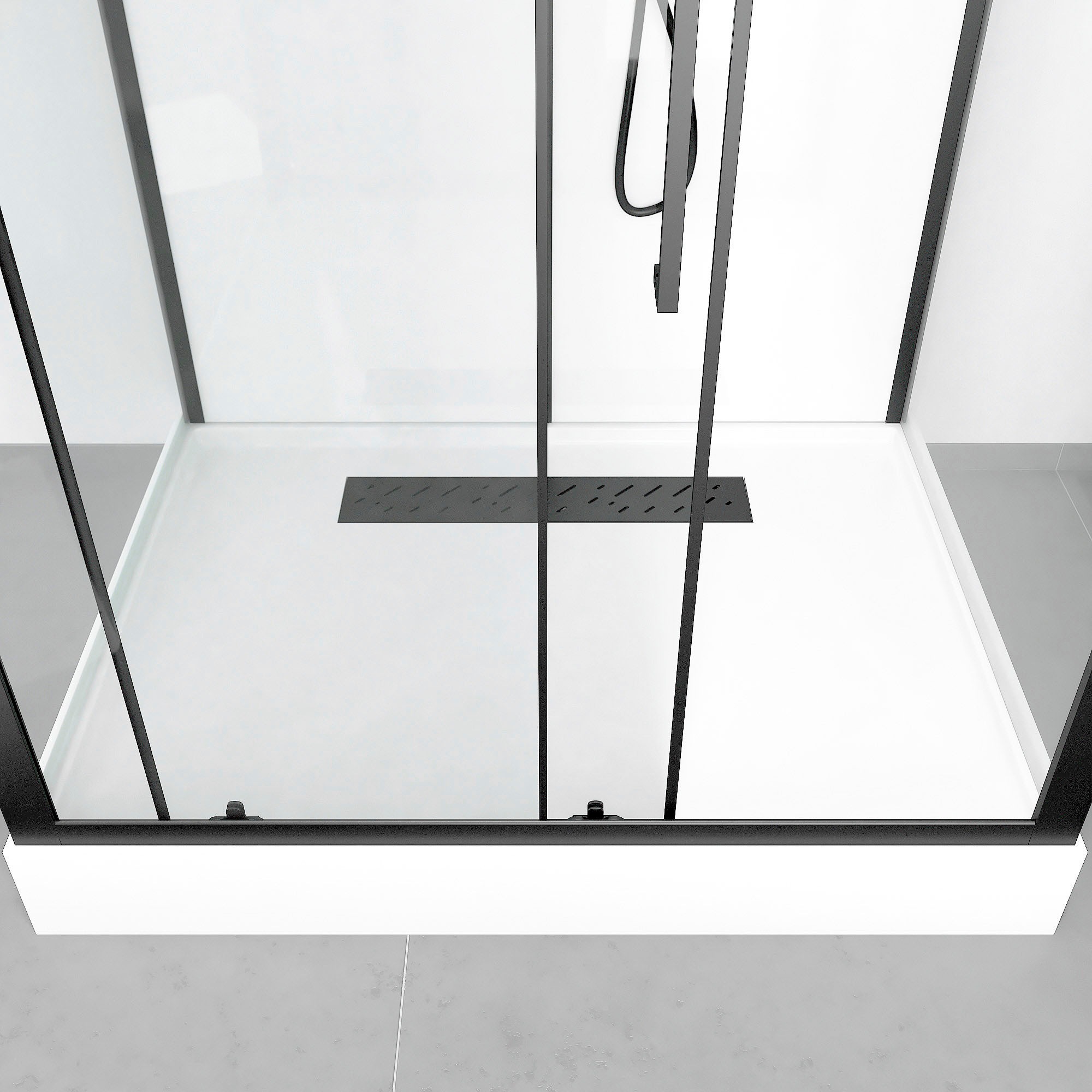 Marwell Komplettdusche »White Rectangle« inkl. Armaturen