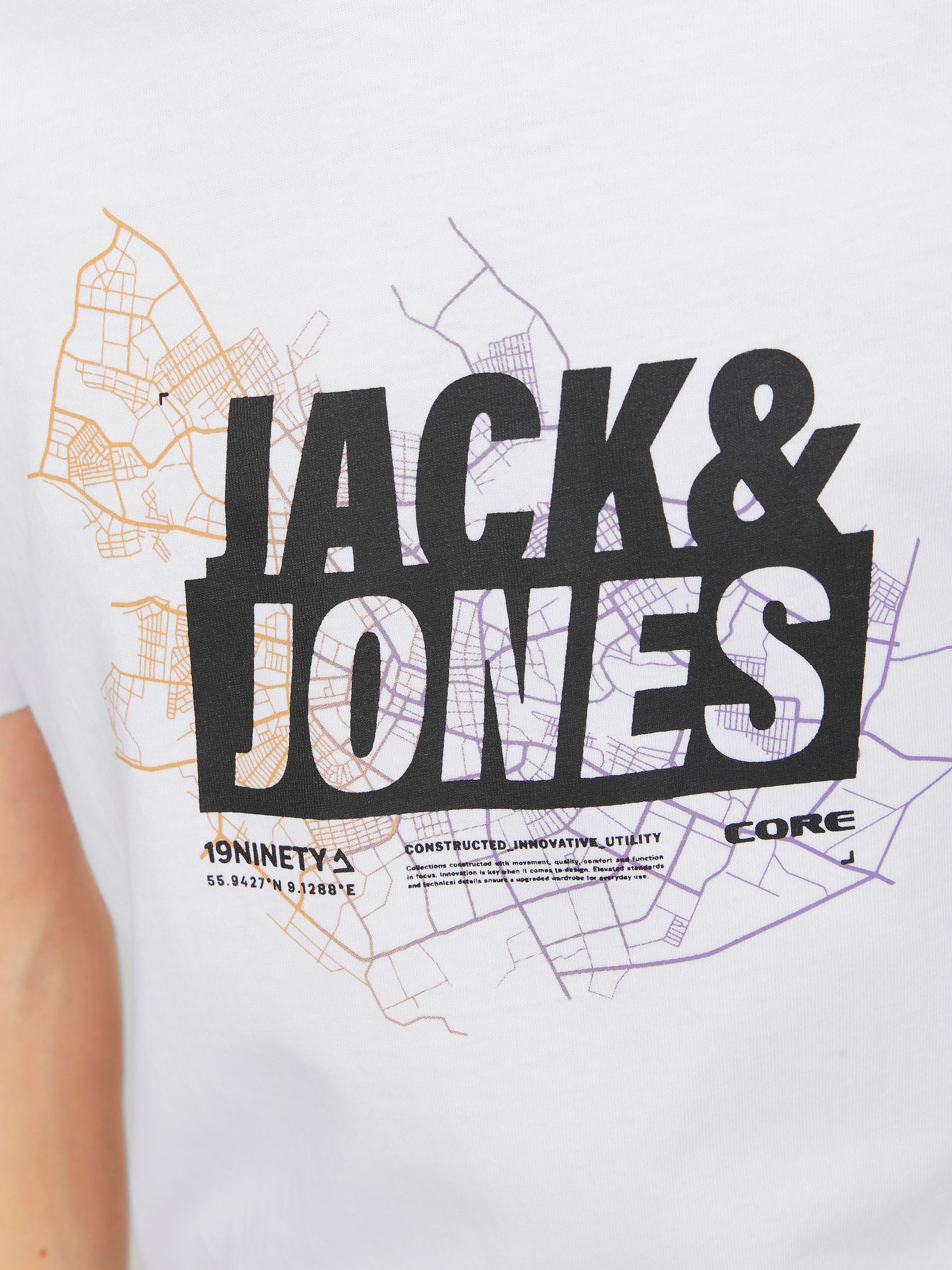 Jack & Jones Junior Kurzarmshirt »JCOMAP LOGO TEE SS CREW NECK JNR«