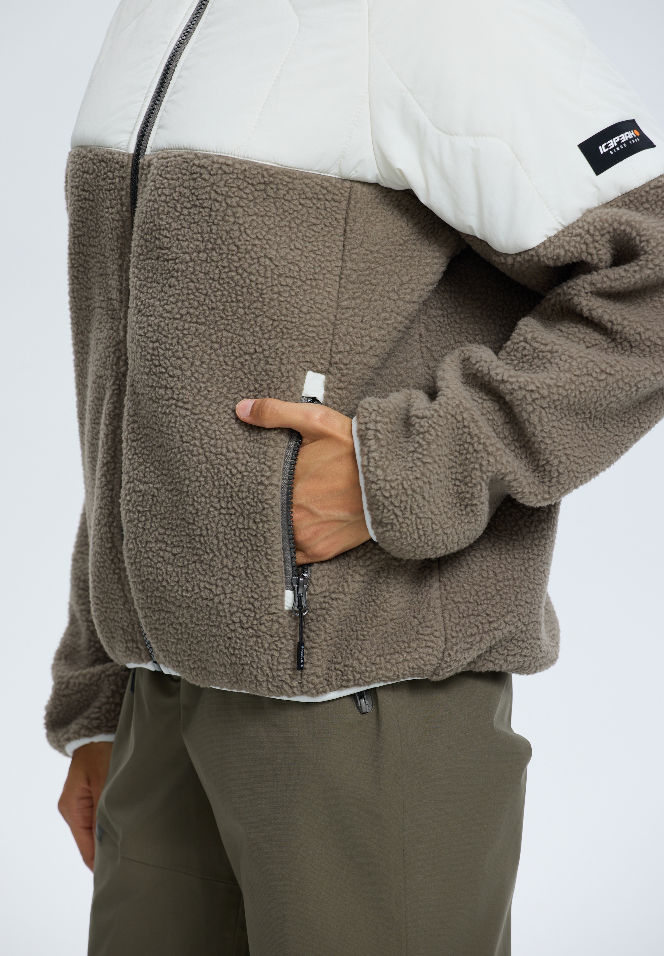 Icepeak Fleecejacke »MAUSTON« 1 Stk. tlg. für aktive Unternehmungen, aus Polyester, lässige Passform