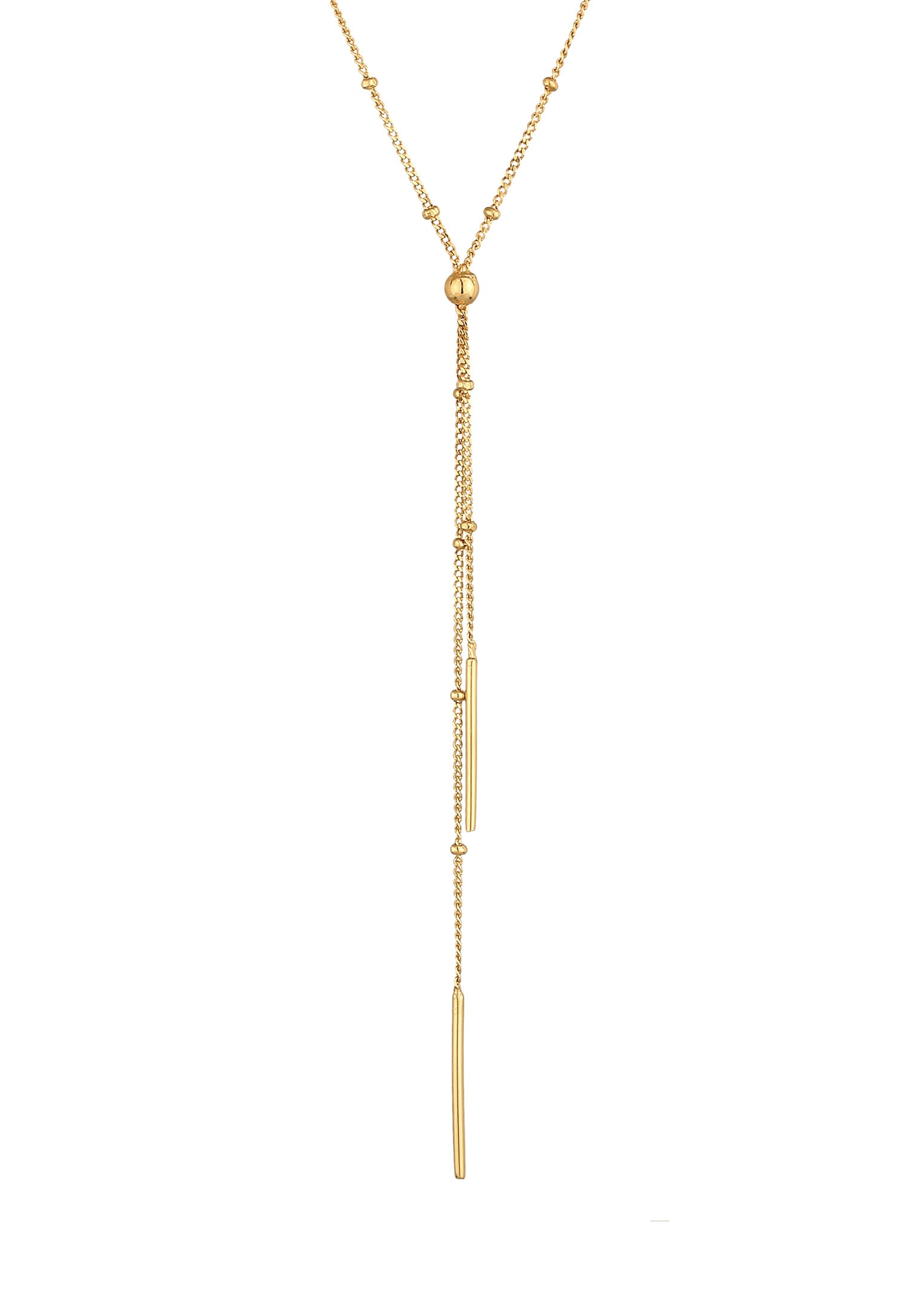 Elli Y-Kette »Halskette Y-Kette Kugel Stab Minimal 925 Silber«