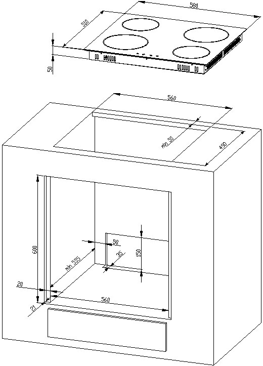 BASIC by Balculina Küche »Emil«, Breite 310 cm, mit und ohne E-Geräte