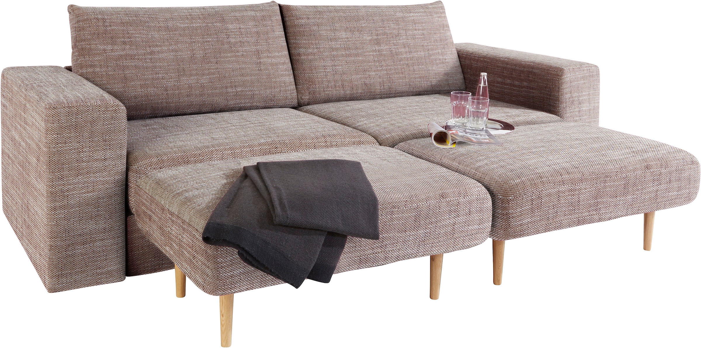 LOOKS by Wolfgang Joop 4-Sitzer »Looksv« Verwandlungssofa: aus Sofa wird Sofa mit 2 Hockern