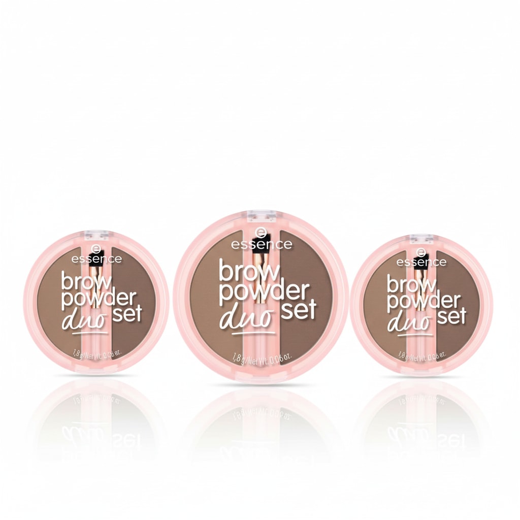 Essence Augenbrauen-Puder »BROW POWDER DUO SET« natürliche Definition der Augenbrauen, präzise Anwendung, verblendbar.