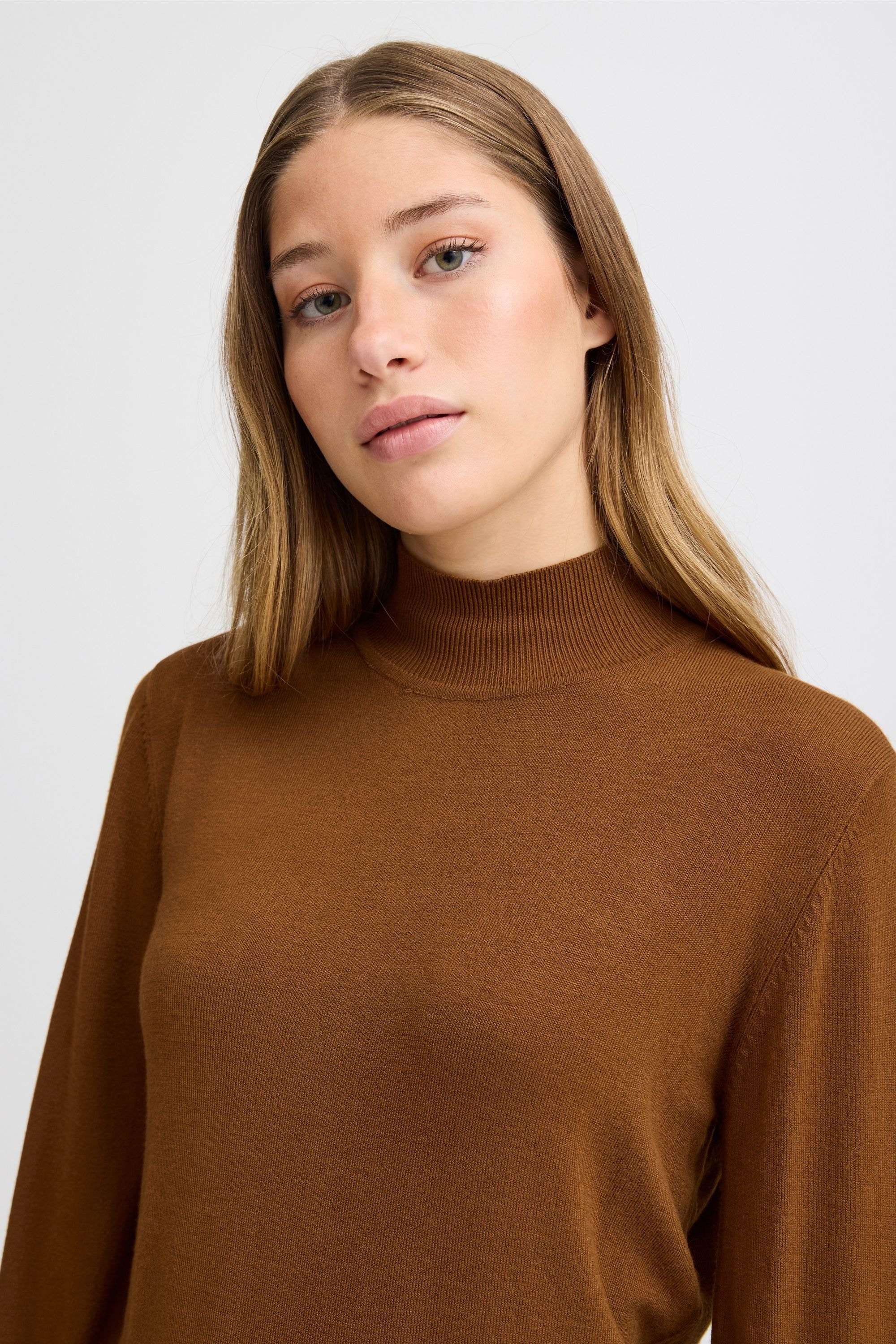 Ichi Strickfleece-Pullover »Strickpullover IHMAFA TURTLE LS«
