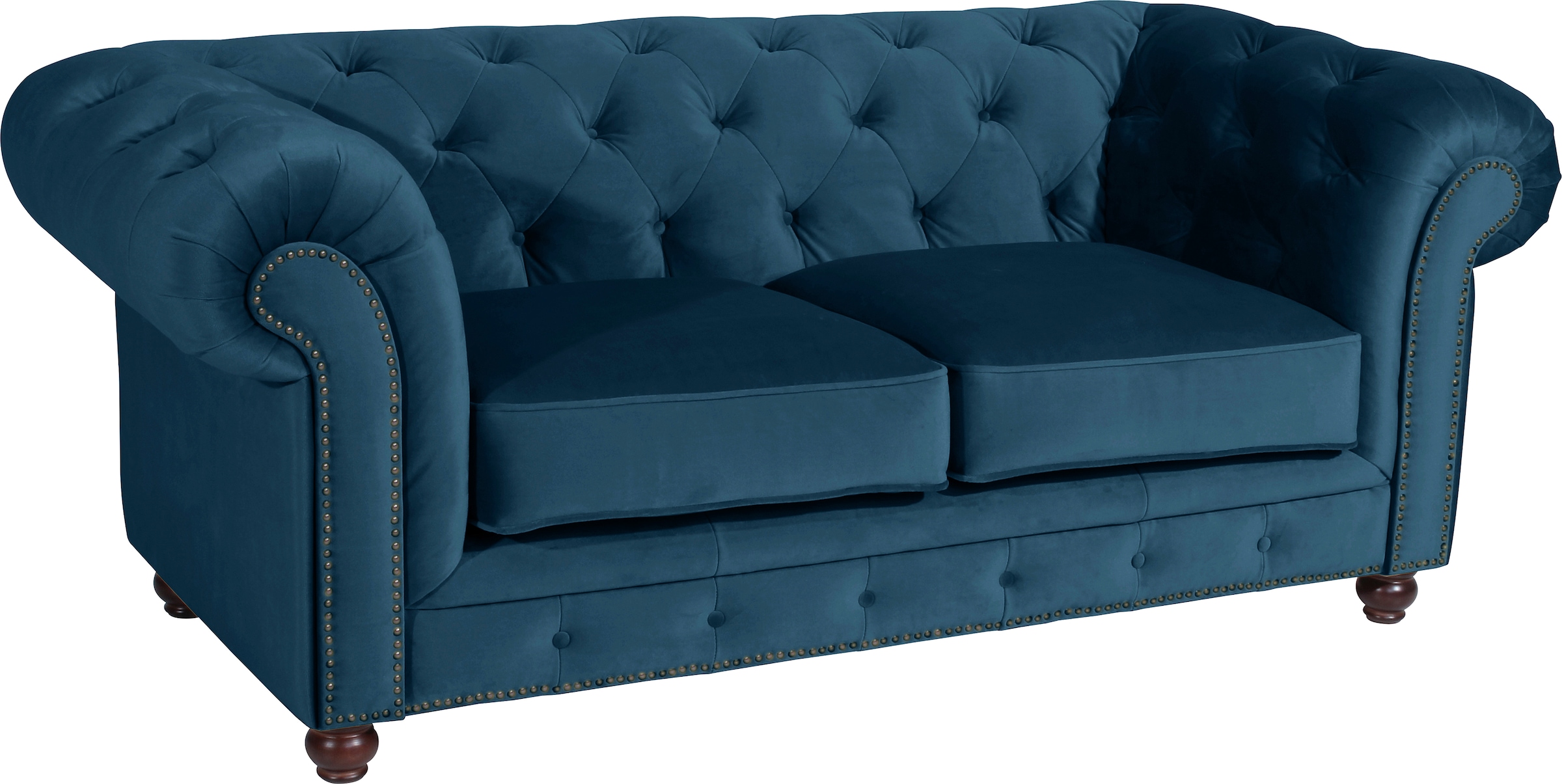Max Winzer® Polstergarnitur »Old England Chesterfield, hochwertig und elegant«, (3 tlg.), mit edler Knopfheftung, 3-tlg.
