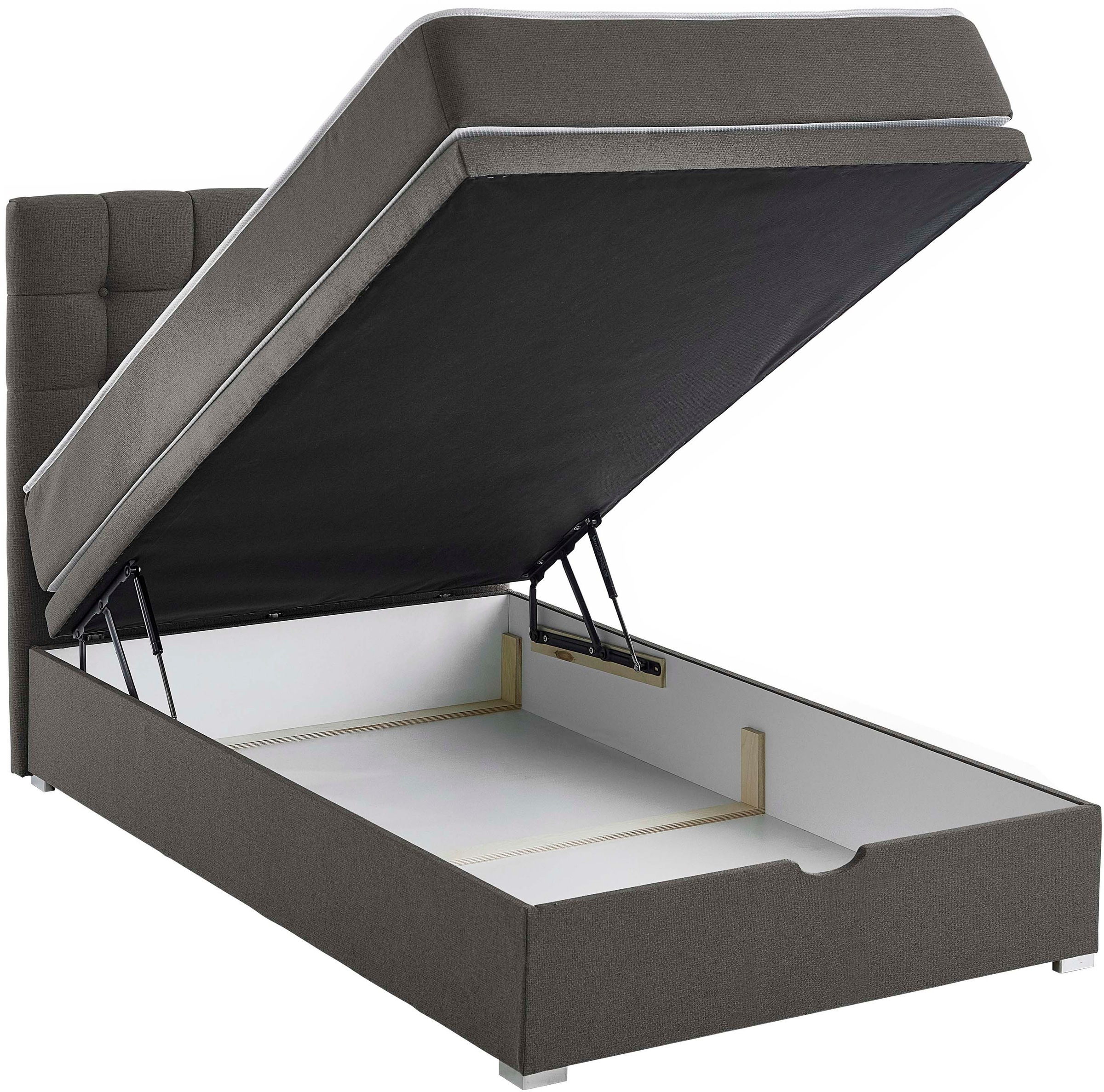 ATLANTIC home collection Boxbett »Riona, erweiterbar zu Doppel- und Familienbett«, wahlweise mit 120x200cm Taschen-Federkernmatratze oder ohne Matratze