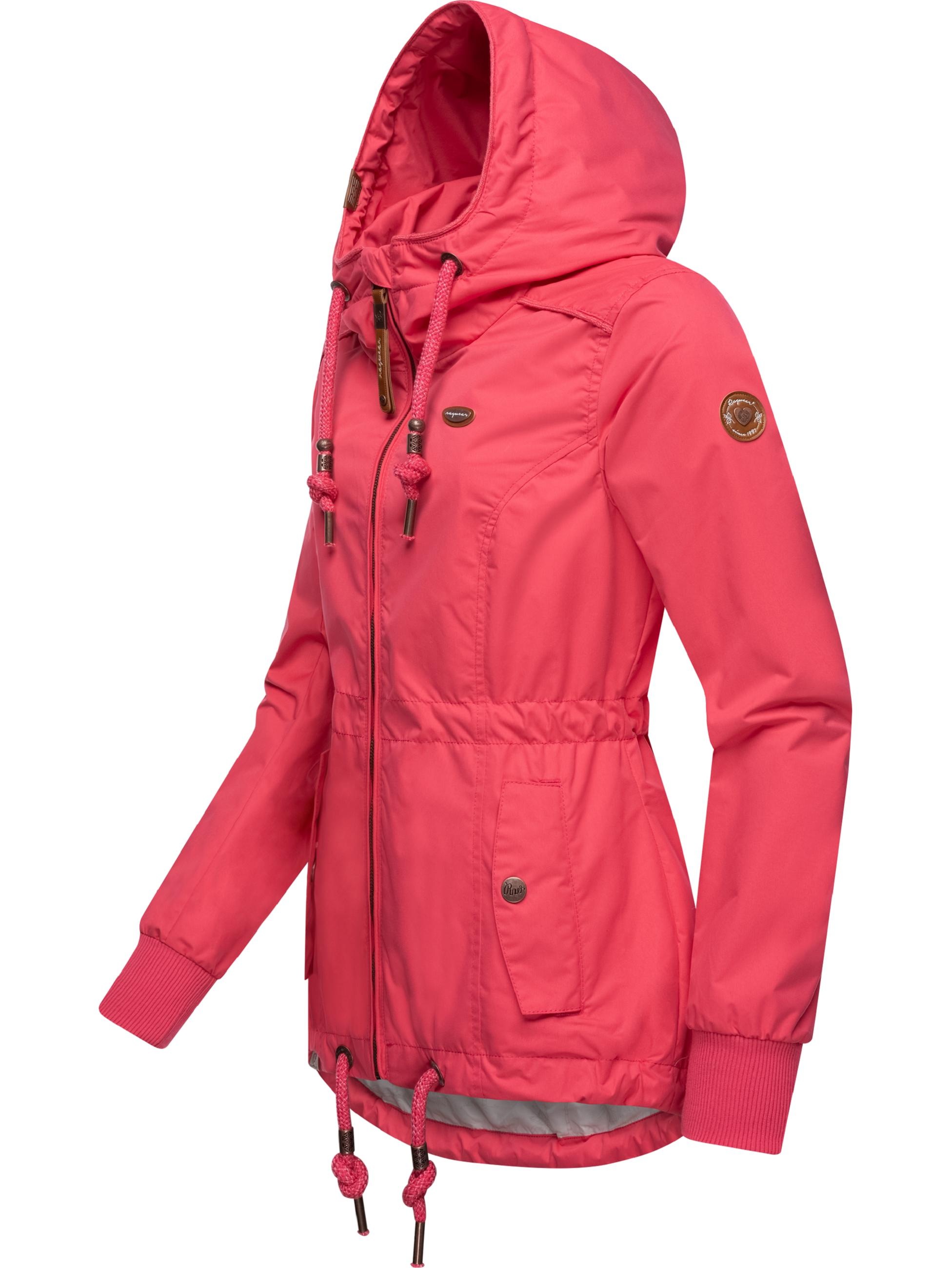 Ragwear Outdoorjacke »Übergangsjacke Danka«, mit Kapuze, Wasserdichte Übergangsjacke mit großer Kapuze
