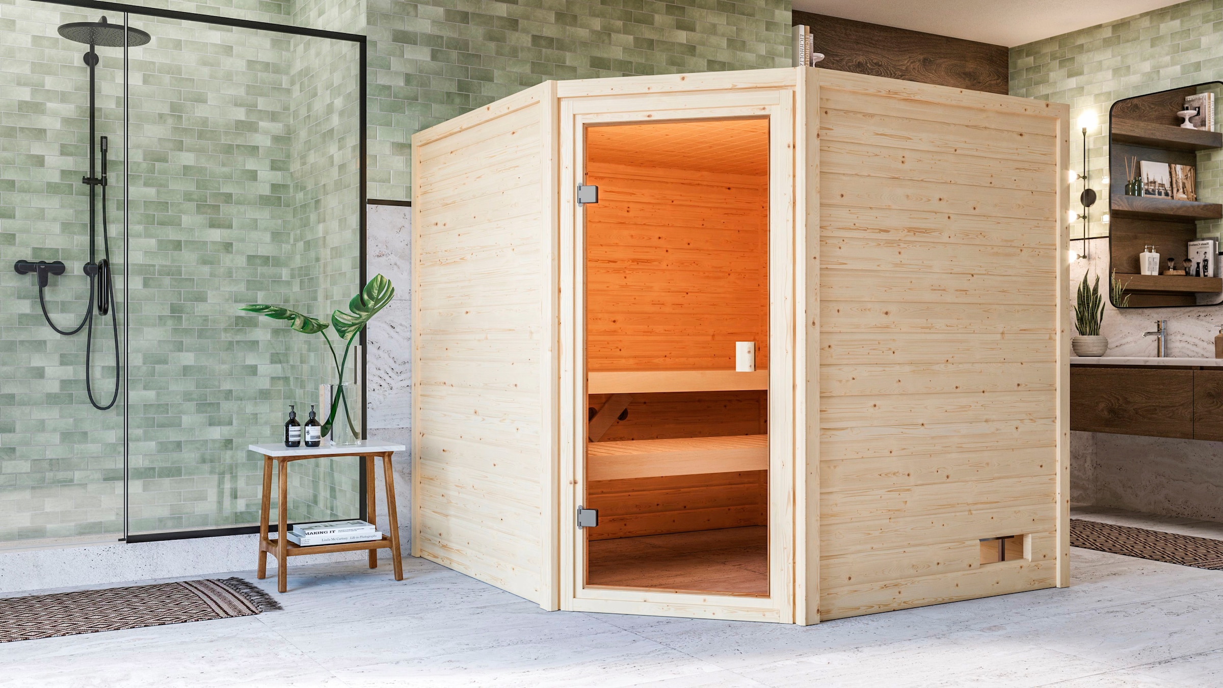 welltime Sauna »Tami«, ohne Ofen