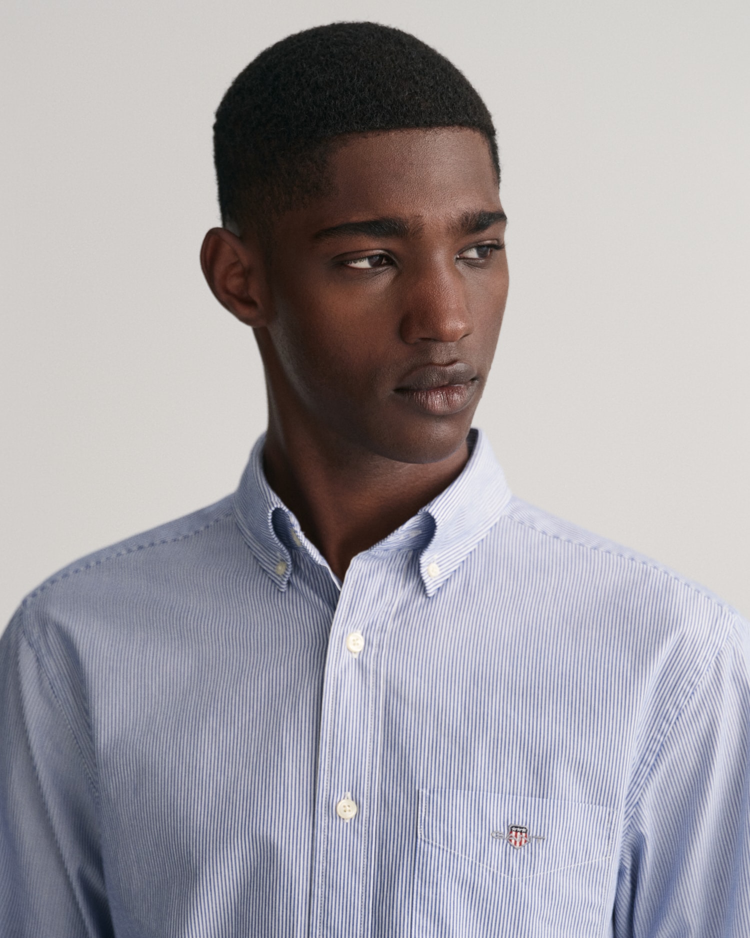 Gant Langarmhemd »REG POPLIN BANKER SHIRT«, Banker Stripe Popeline, leichte Baumwolle