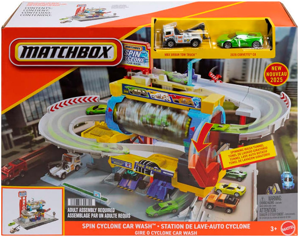 MATCHBOX Spiel-Gebäude »Matchbox Super Auto Center«, inklusive 2 Spielfahrzeugen