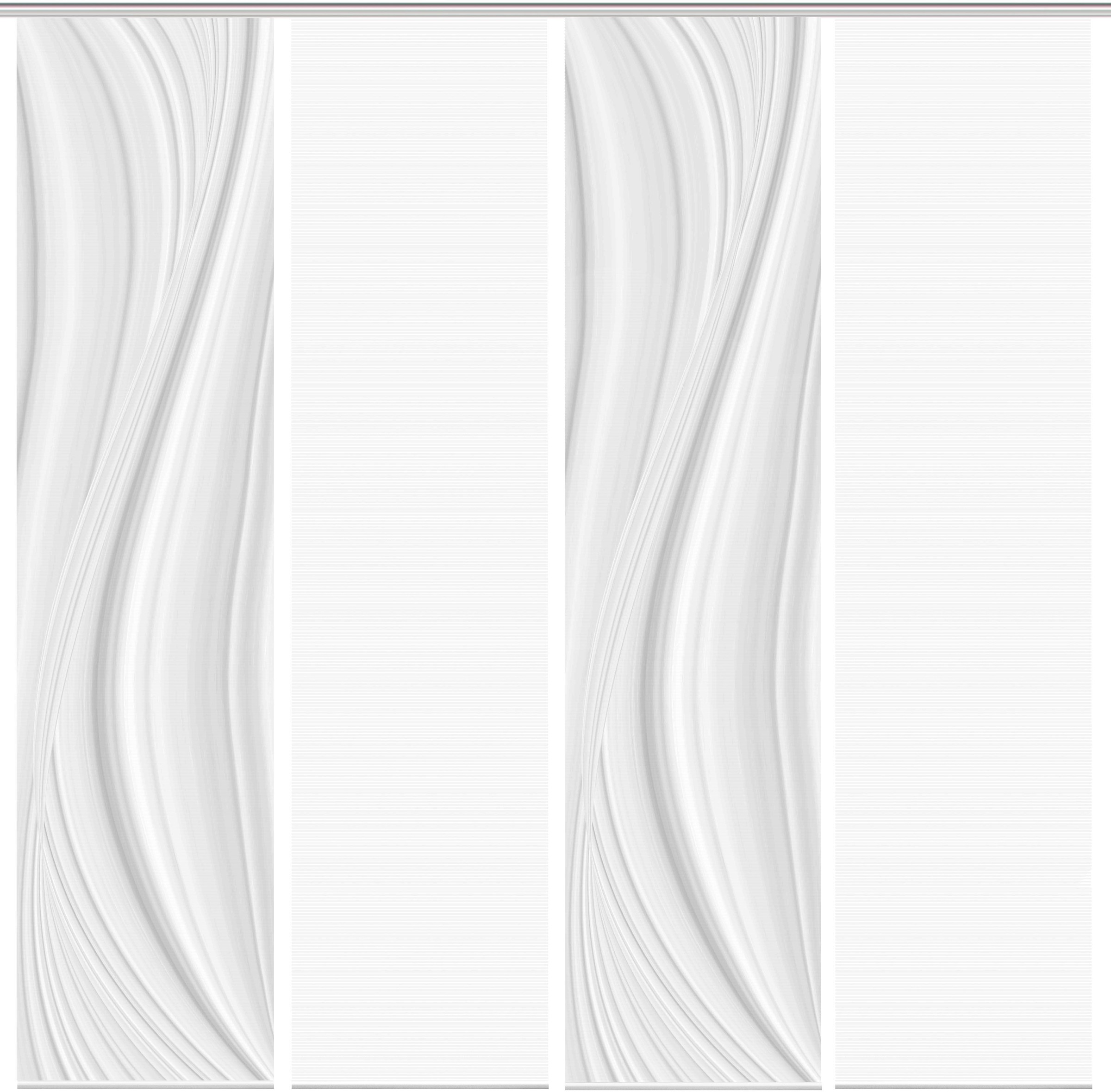 Vision S Schiebegardine »LAURINA 4er SET« Paneelwagen 4 Stk. tlg. Schiebevorhang Digidruck 4er Set LAURINA