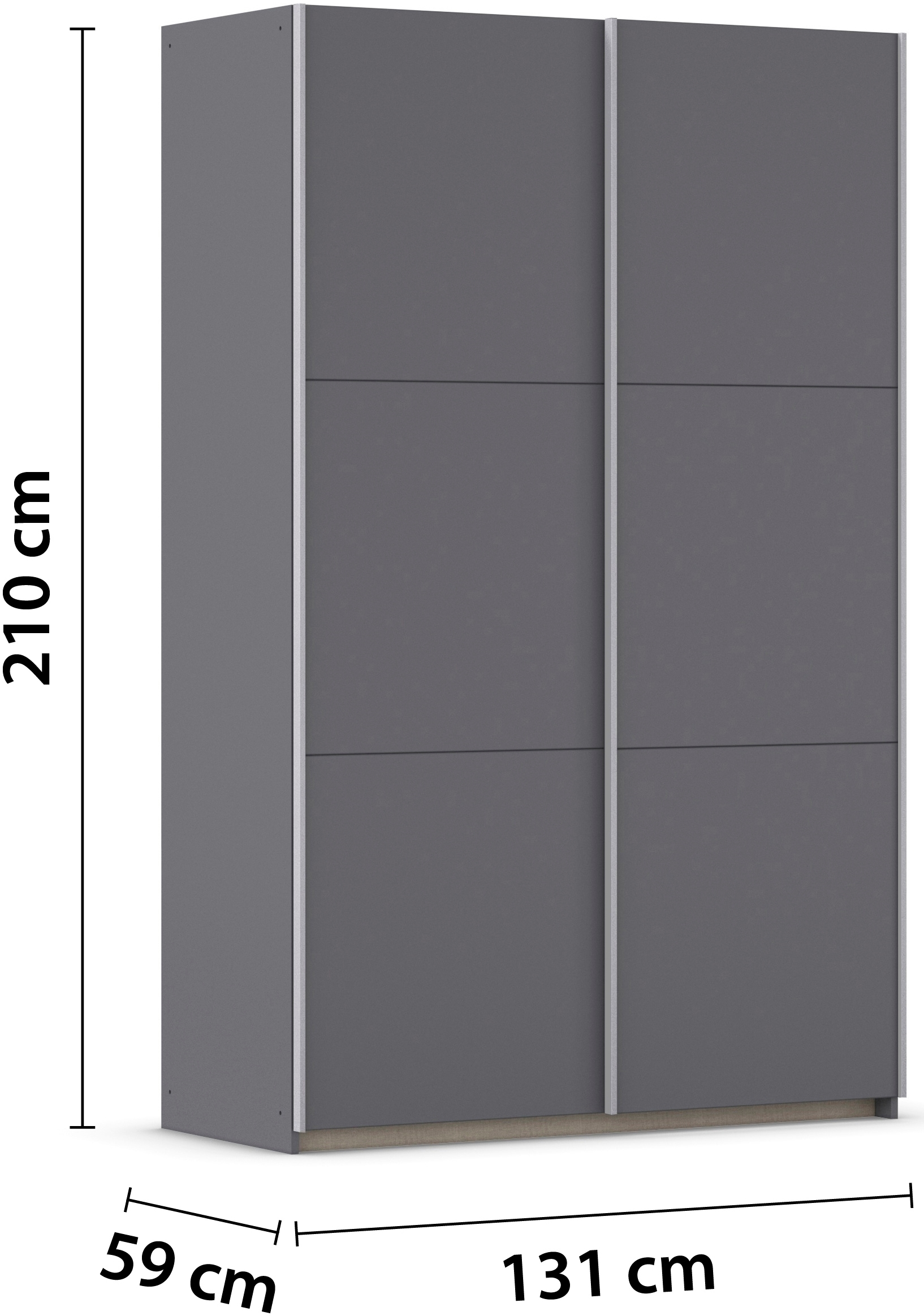 rauch Kleiderschrank »Kleiderschrank Drehtürenschrank Schrank Garderobe KRONACH TOPSELLER« in 3 Ausstattungen BASIC/CLASSIC/PREMIUM, Breiten 131/175/218/261 cm,  optional ohne, mit 1 oder 2 Spiegel, viel Stauraum MADE IN GERMANY