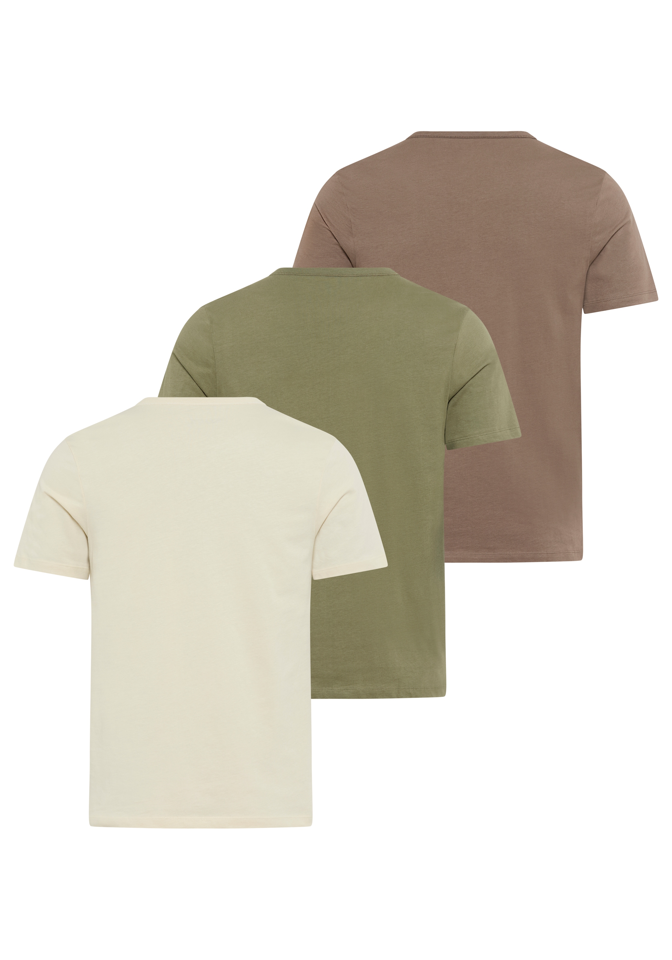 BOSS T-Shirt »TShirtRN 3P Classic«, (3 tlg.), mit Logostickerei