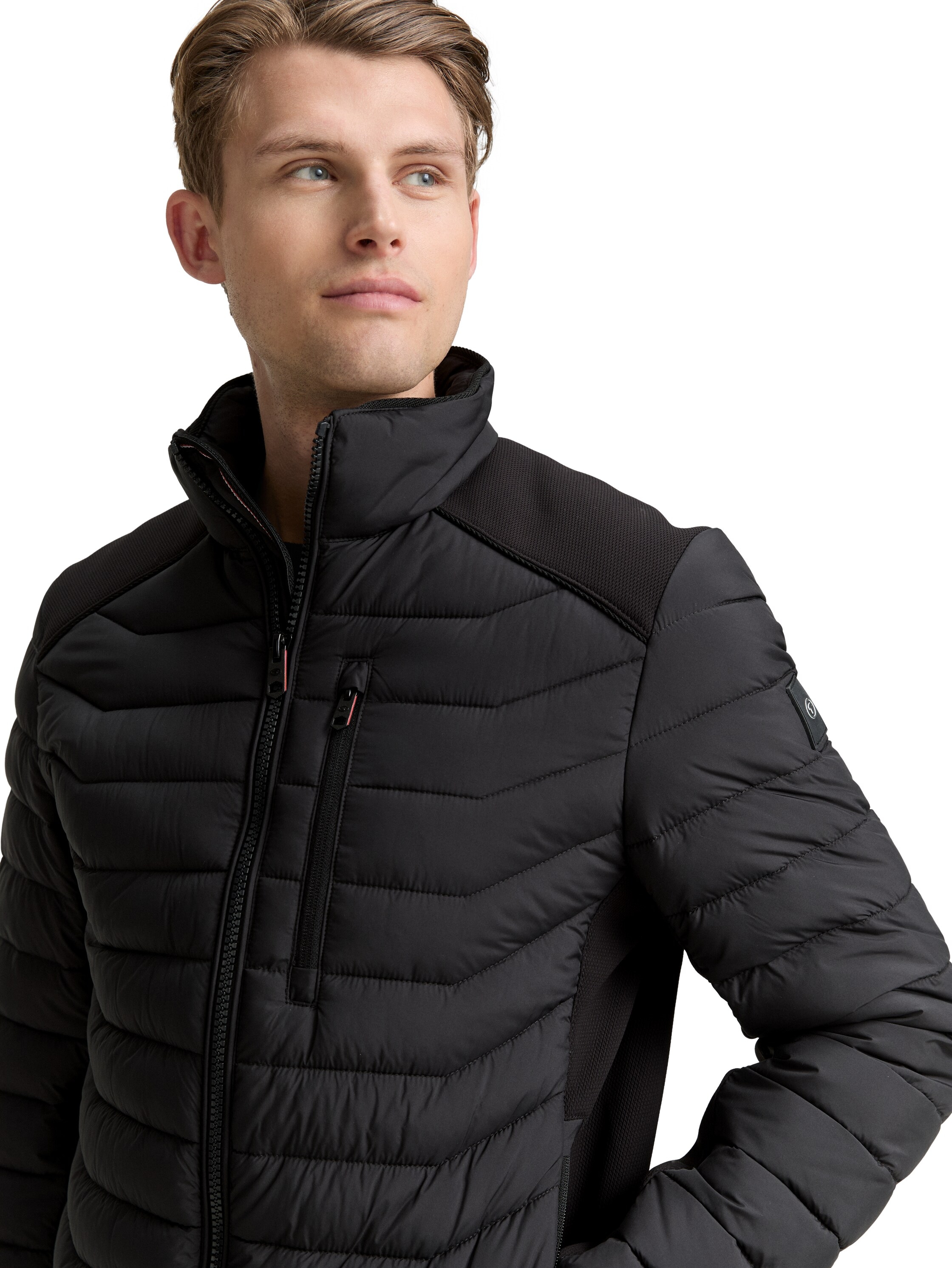 TOM TAILOR Steppjacke, ohne Kapuze, mit Taschen