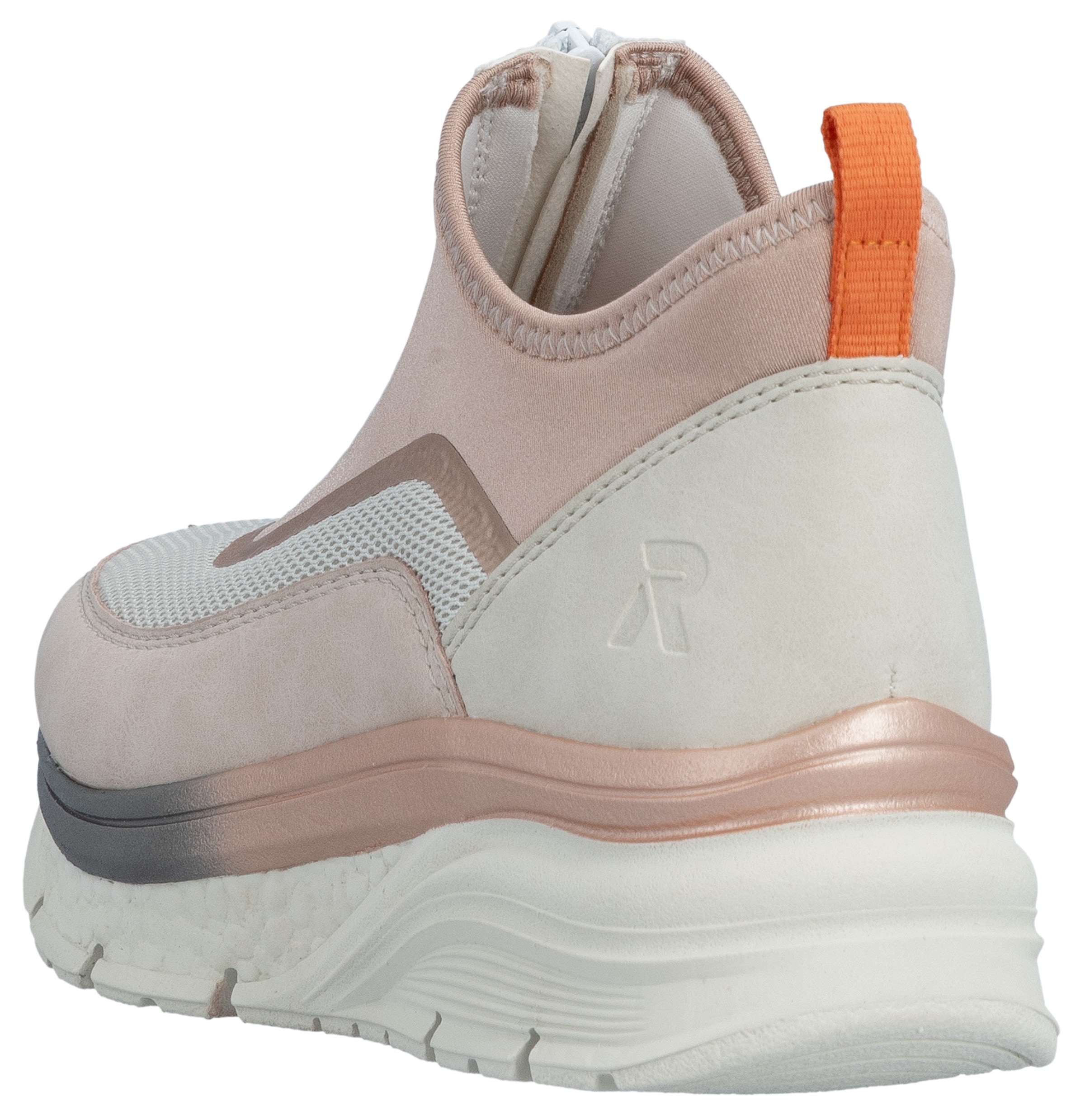 Rieker Schlupfboots  , Keilabsatz, Freizeitschuh, High Top-Sneaker, Reißverschluss