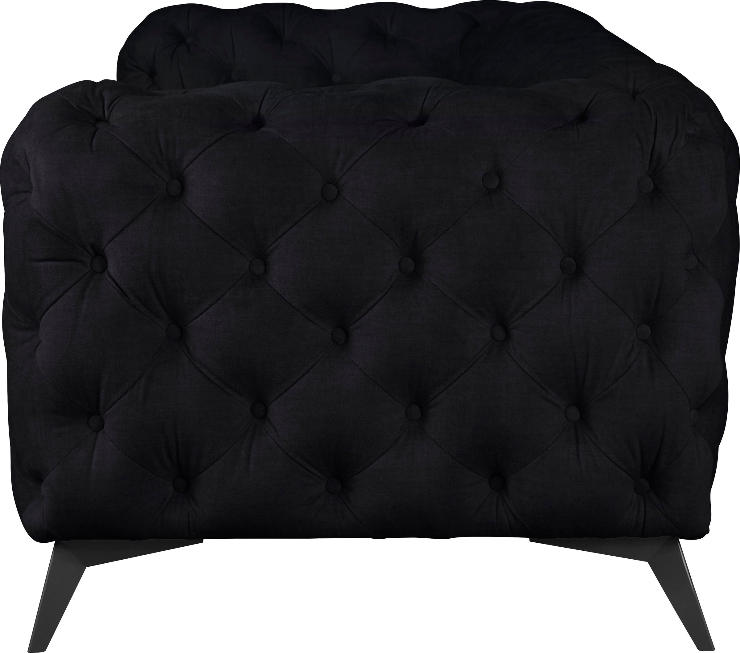 Leonique Chesterfield-Sofa »Glynis«, aufwändige Knopfheftung, moderne Chesterfield Optik, Fußfarbe wählbar