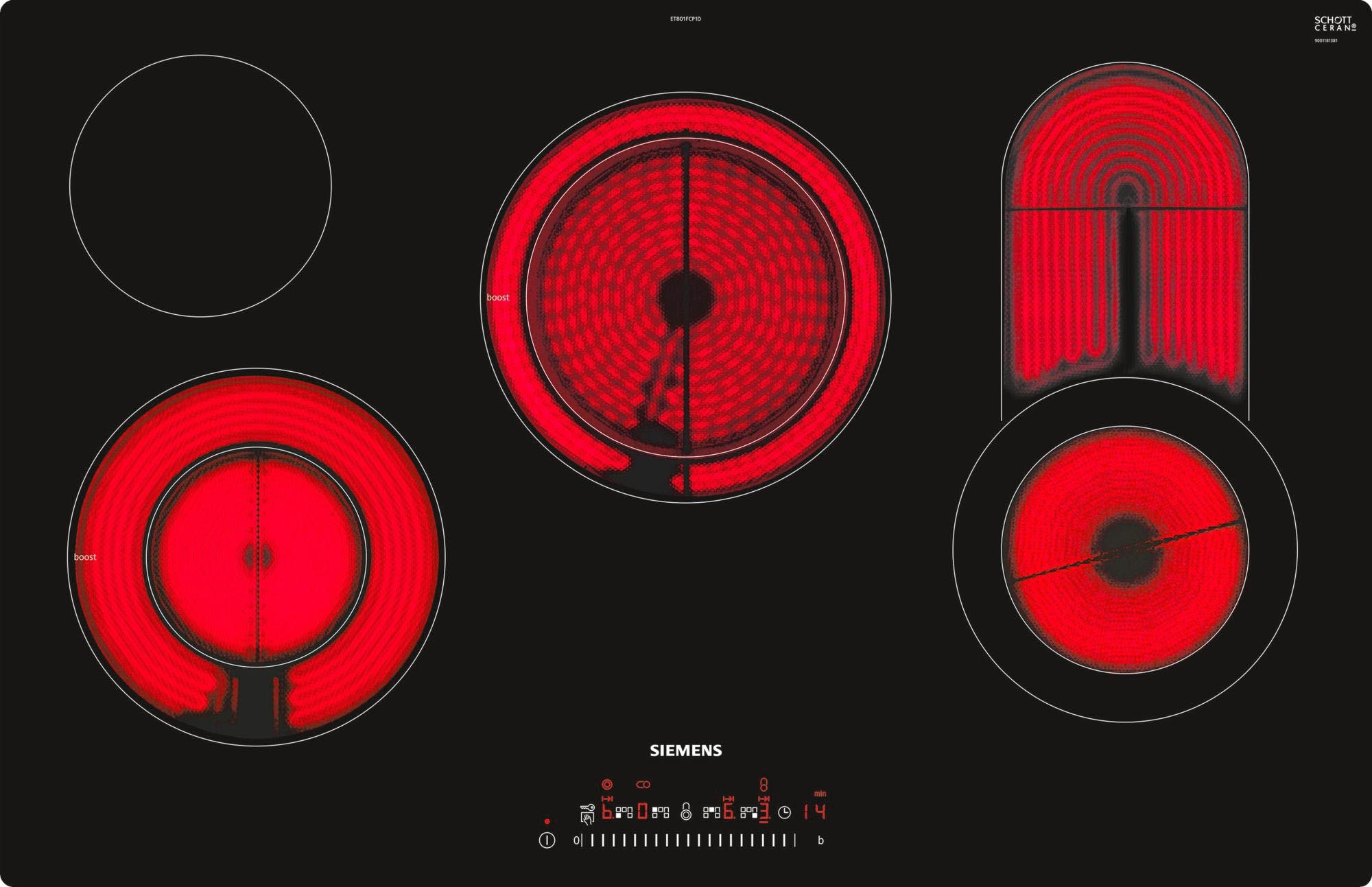 SIEMENS Elektro-Kochfeld von SCHOTT CERAN® »ET801FCP1D«, ET801FCP1D OTTO Online im Shop
