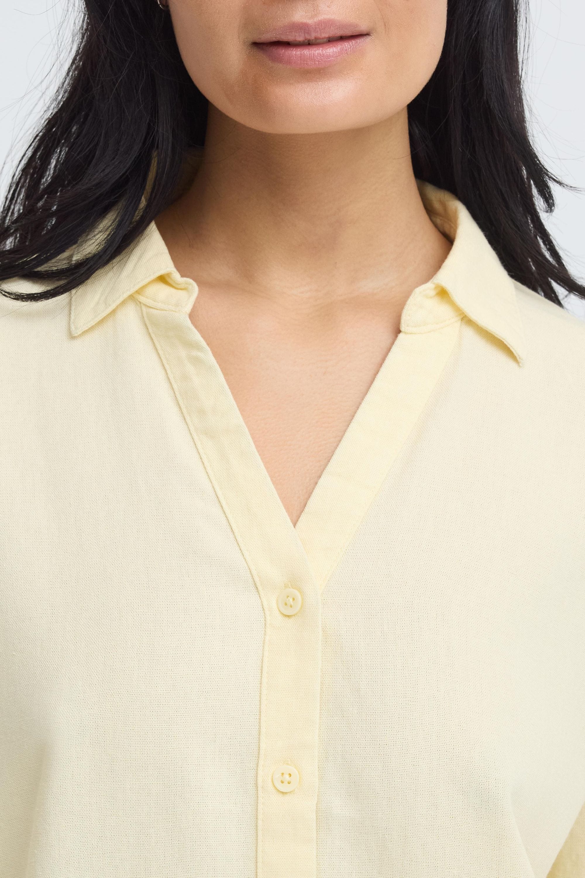 OXMO Hemdbluse »Hemdbluse OXNInna Linen Mix«