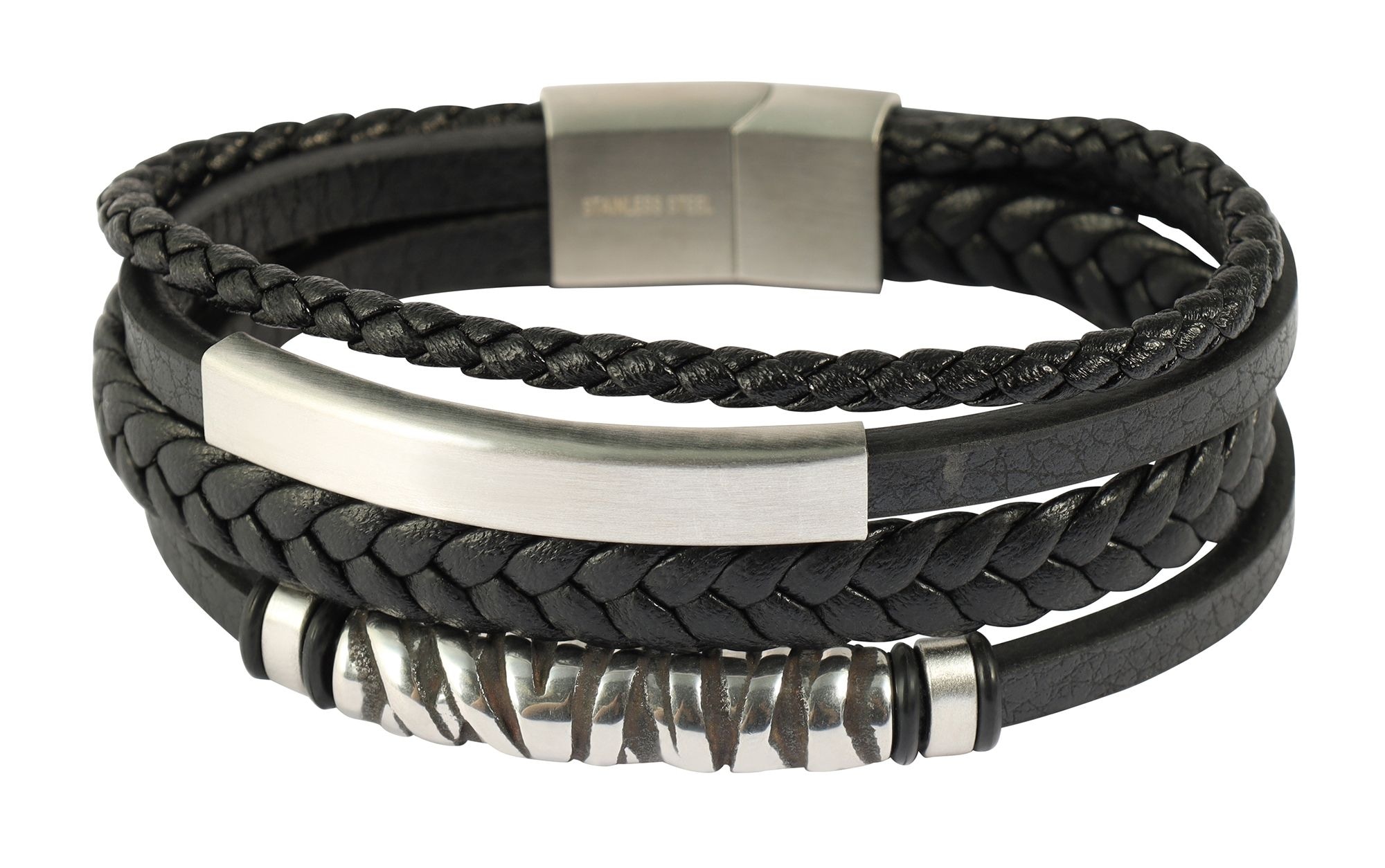 Adelia´s Lederarmband »Herren Armband ¿ Lederarmband aus Leder 23 cm«