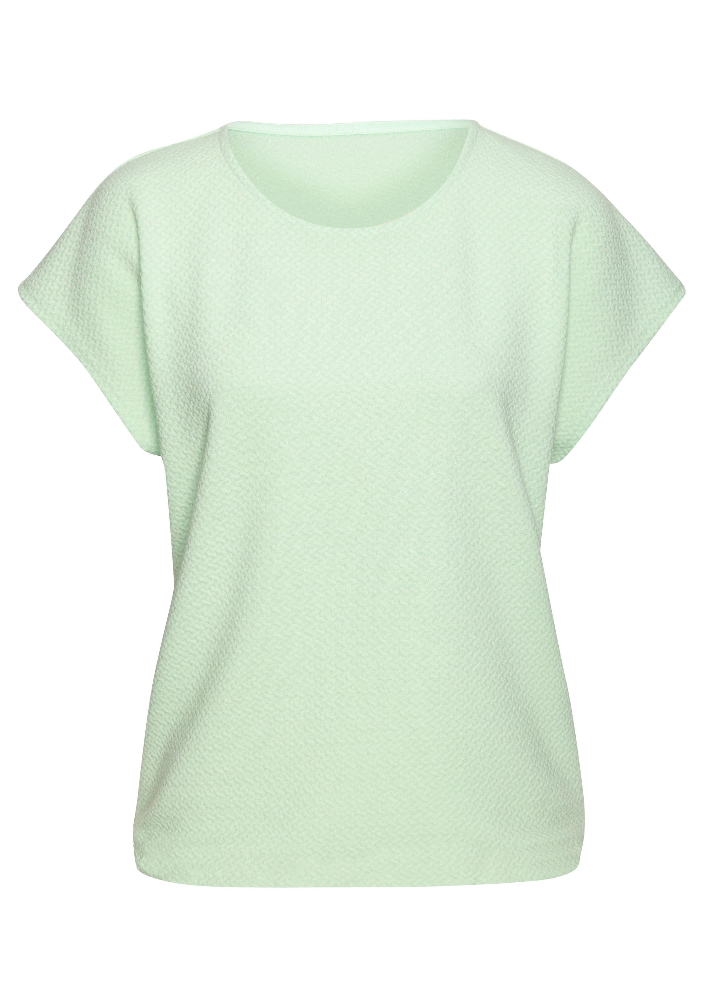 Vivance Kurzarmshirt »aus bügelfreier Strukturqualität im 2er Pack«, (Packung), mit Viskose