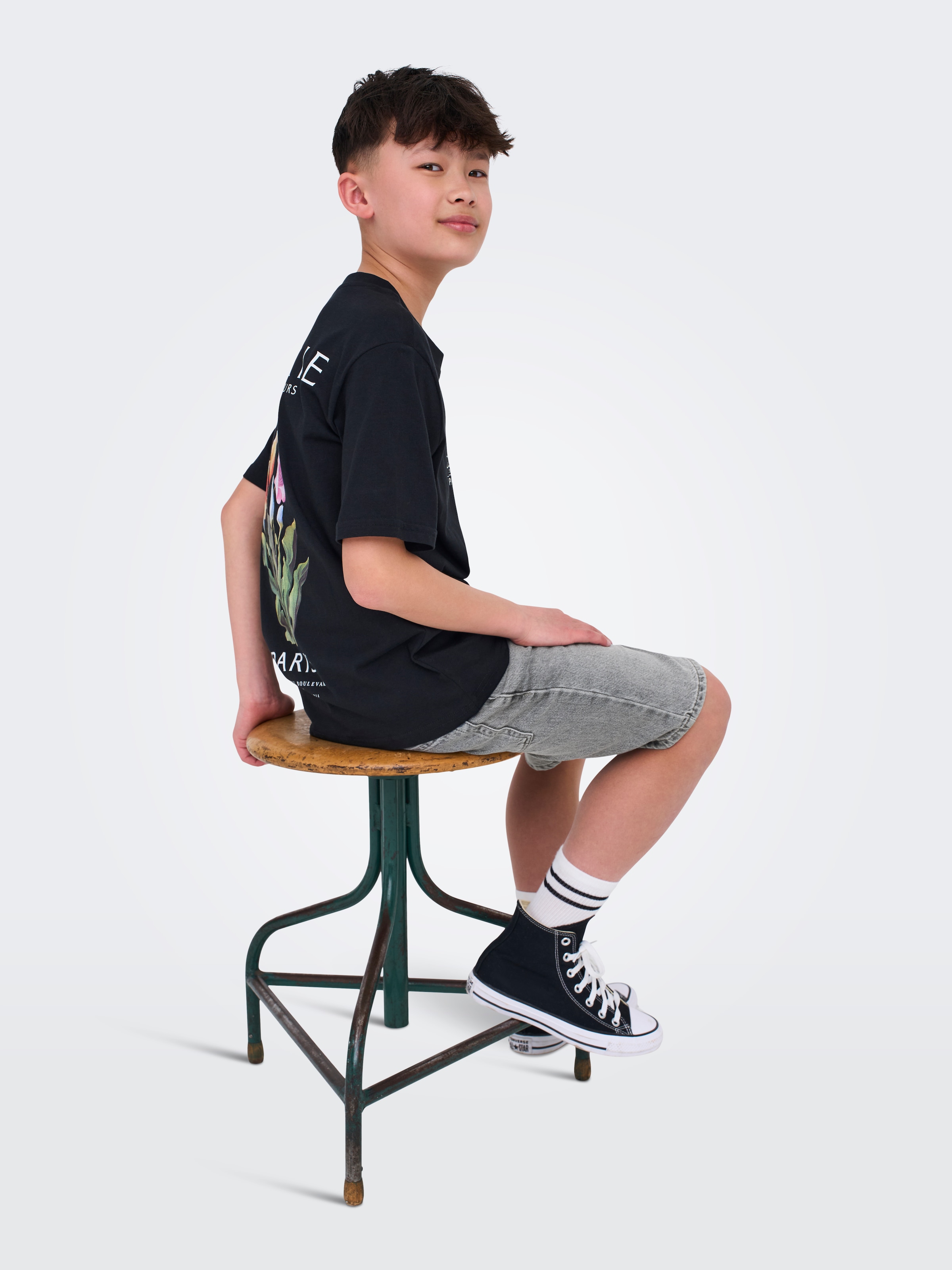 ONLY & SONS junior Jeansbermudas »OSJEDGE MG 2790 TAI DNM SHORTS NOOS« Baumwolle