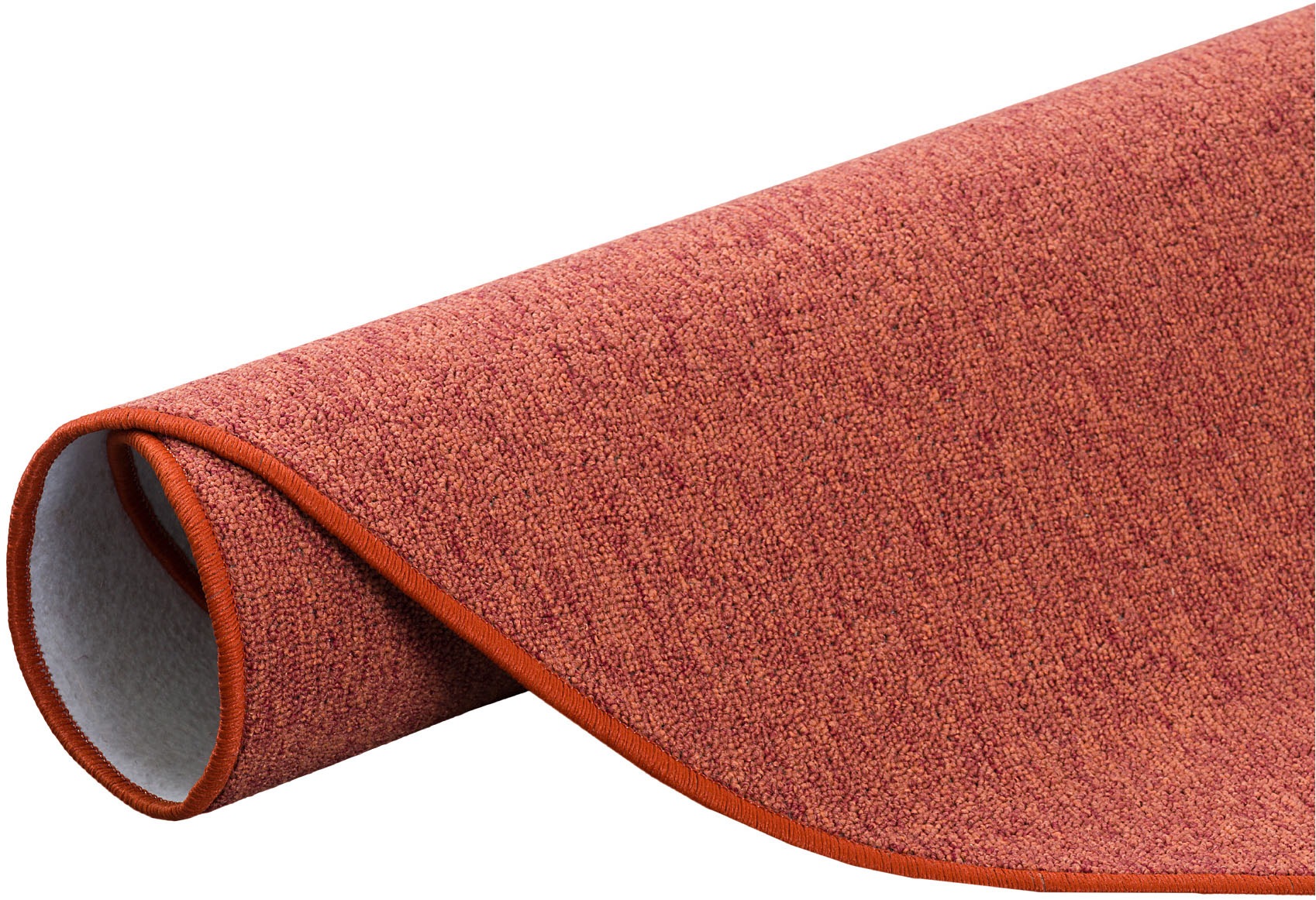 my home Teppich »Fortis, Schlinge, Made in Netherlands«, rund, 5 mm Höhe, Uni Farben, gekettelt, strapazierfähig, Wohnzimmer
