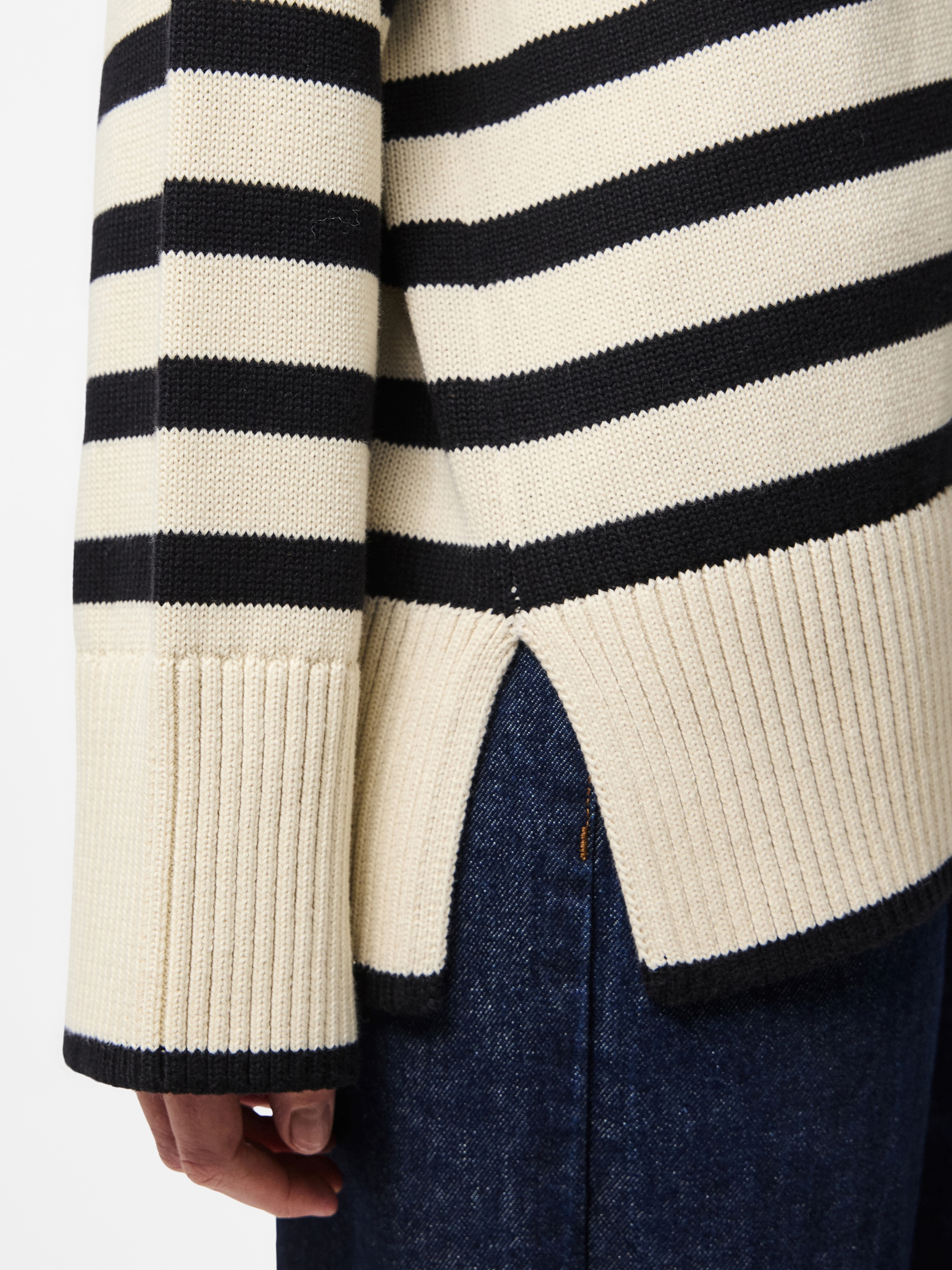 pieces Rundhalspullover »PCAVA LS O-NECK SLIT KNIT NOOS«