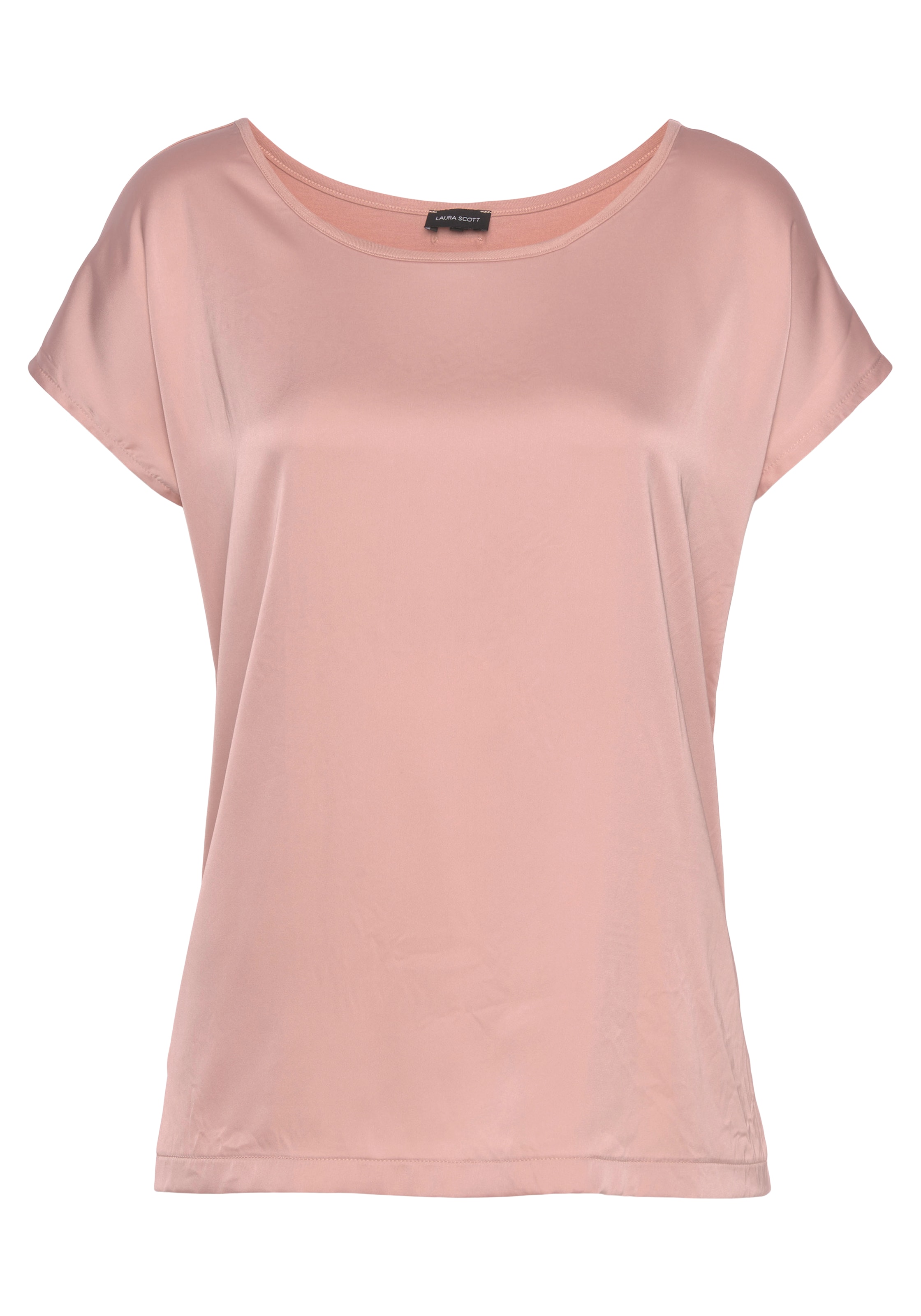 Laura Scott Shirtbluse, aus Satin und Jersey