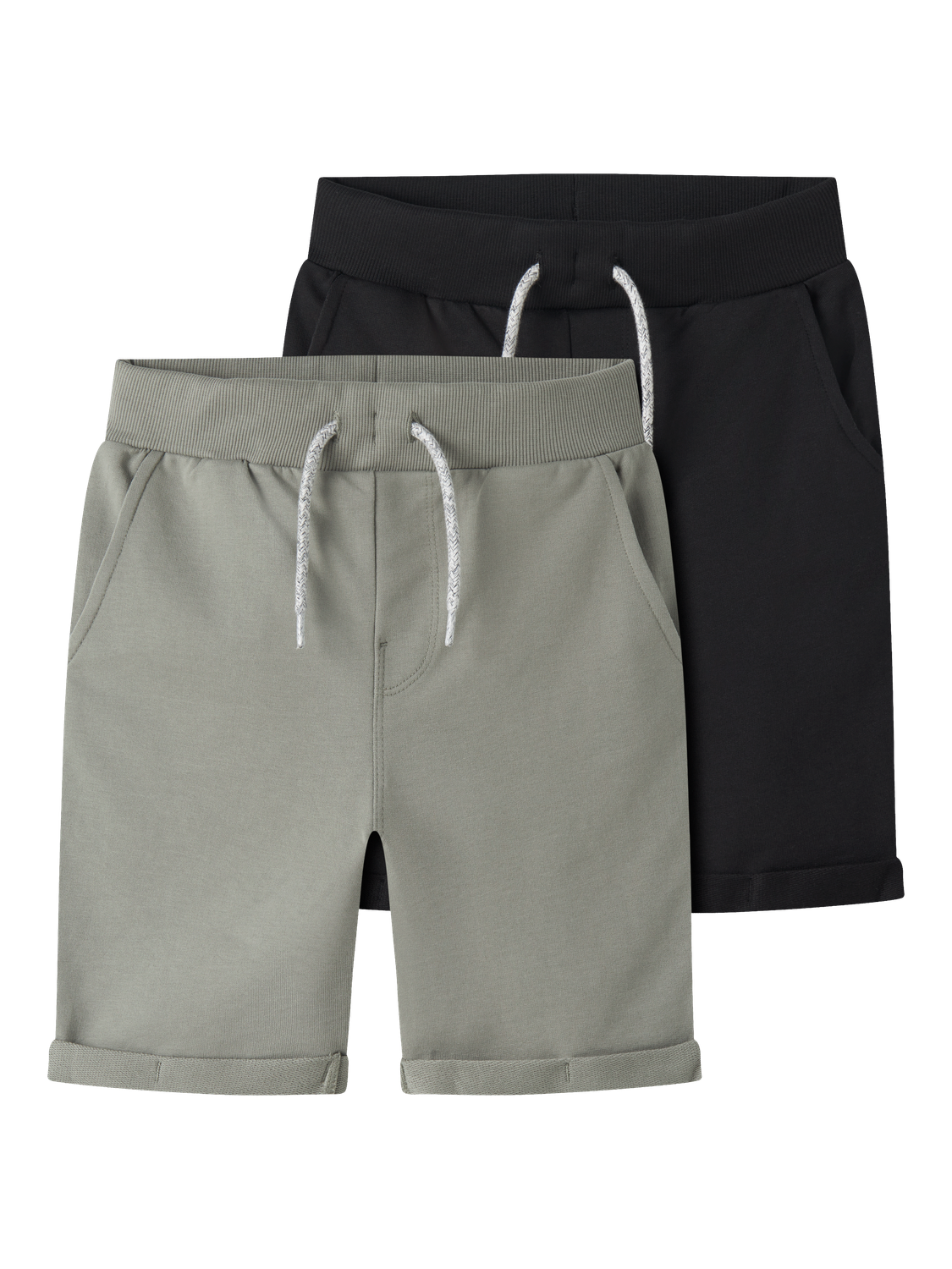 Name It Sweatshorts »NKMVERMO 2P LONG SWE SHORTS UNB F NOOS«  Baumwolle