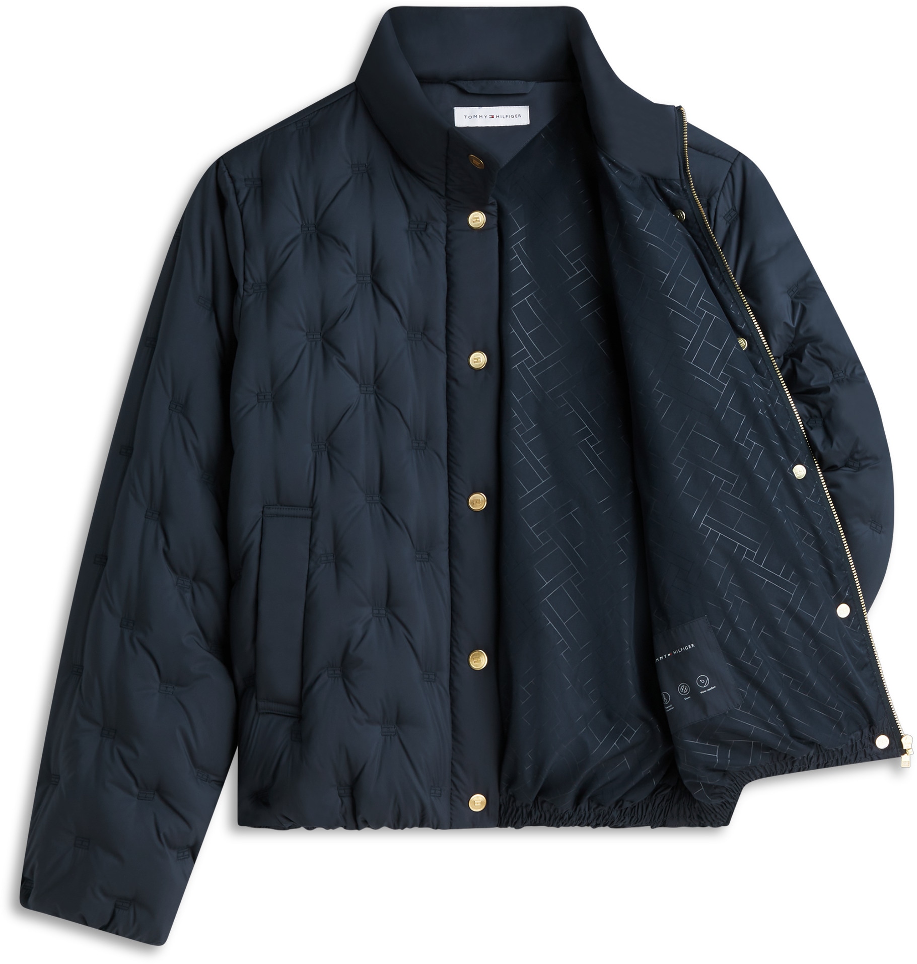 Tommy Hilfiger Steppjacke »LW DOWN FLAG QUILT JACKET« Kunstfaser