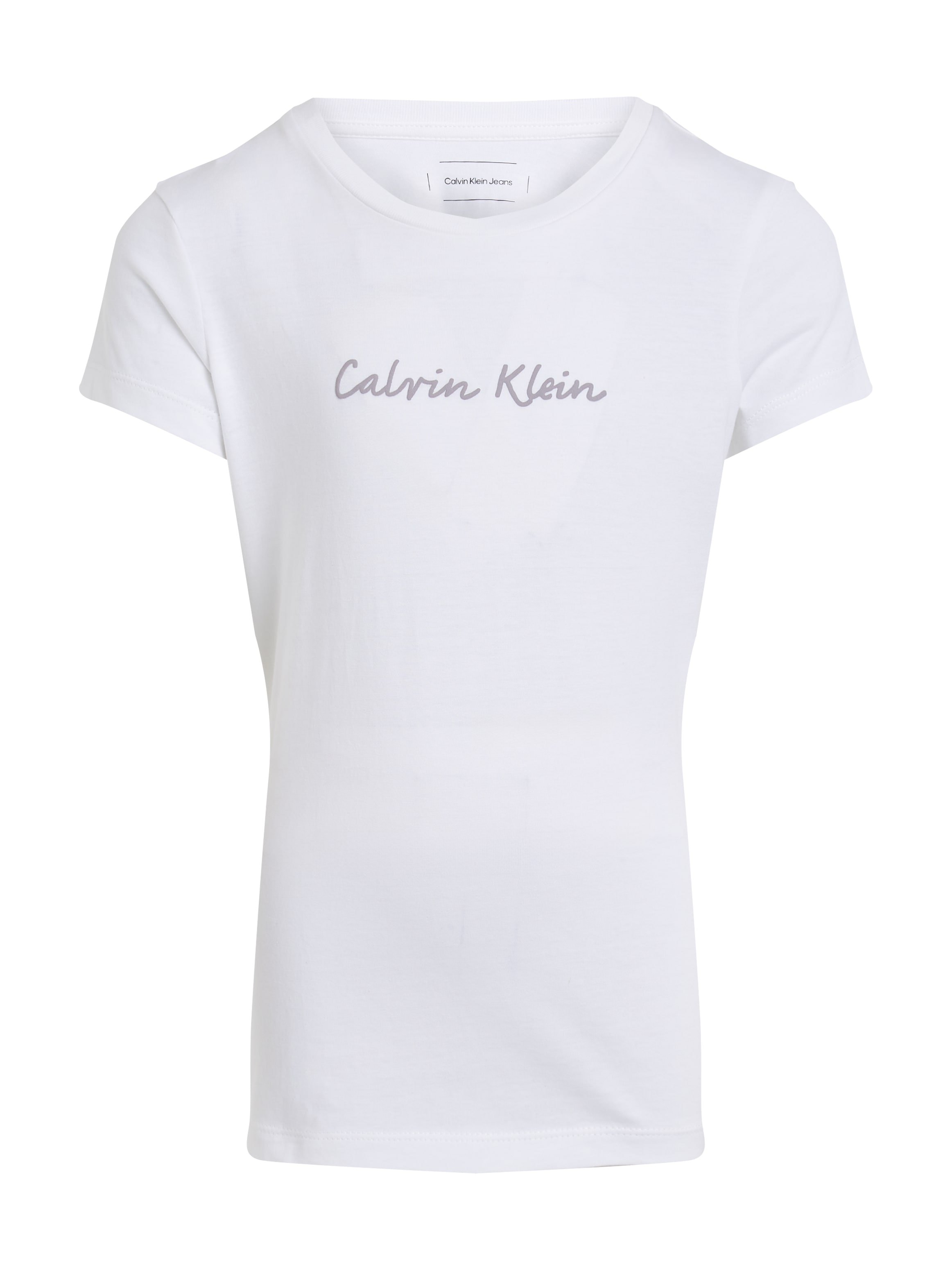 Calvin Klein Jeans T-Shirt »SCRIPT LOGO SLIM SS T-SHIRT«, mit Logoschriftzug