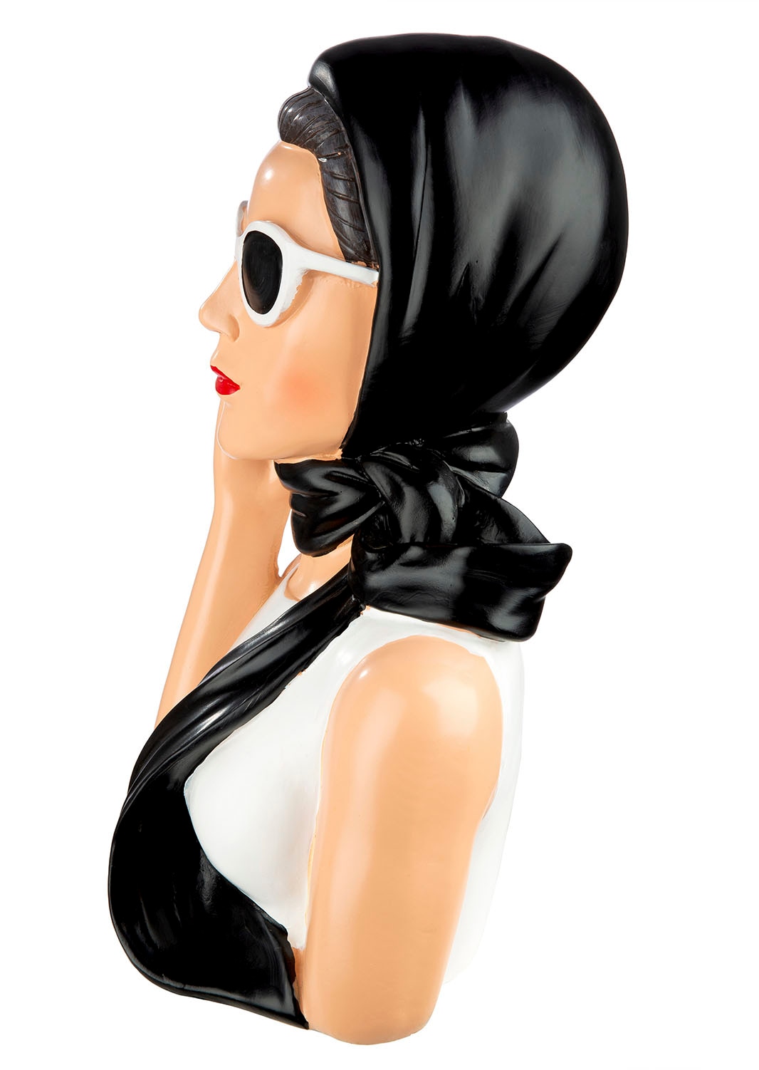 GILDE Dekofigur »Figur Frau Lady Audrey schwarz; weiß H. 27,5 cm«